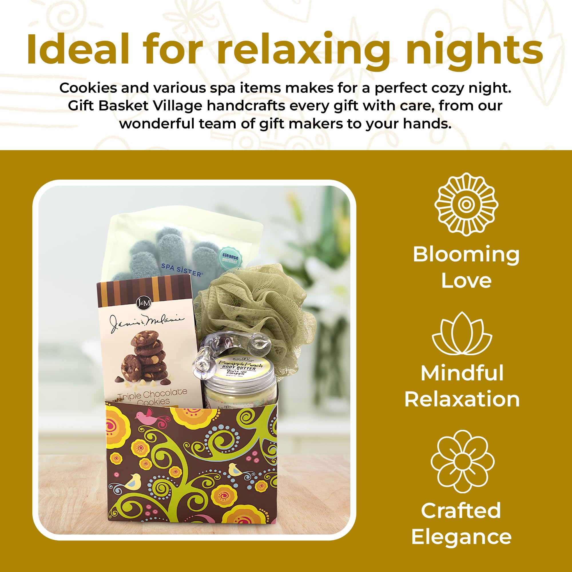 Premium Spa Gift Basket for Mother's Day - Relaxing Women's Gifts for Home & Office