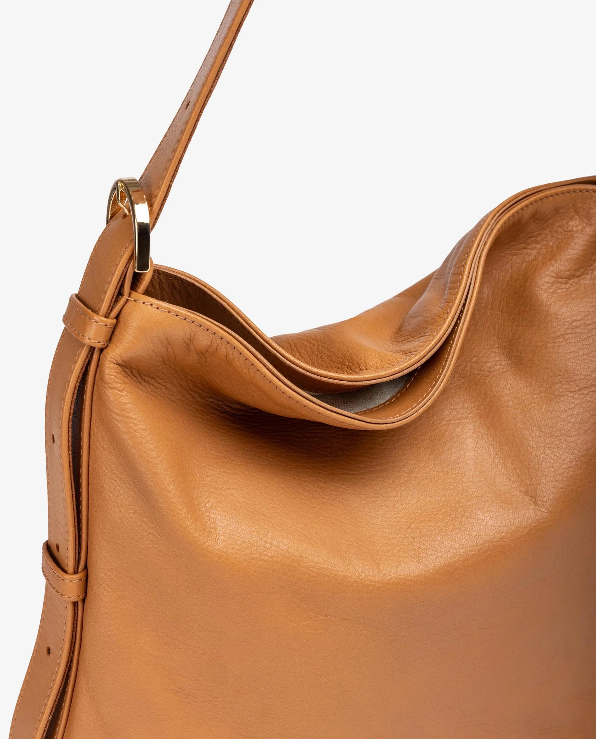 UNISA ZMARIE Genuine Leather Shoulder Bag for Women - Stylish & Durable Tan Crossbody Purse - Perfect for Work, Travel & Everyday Use