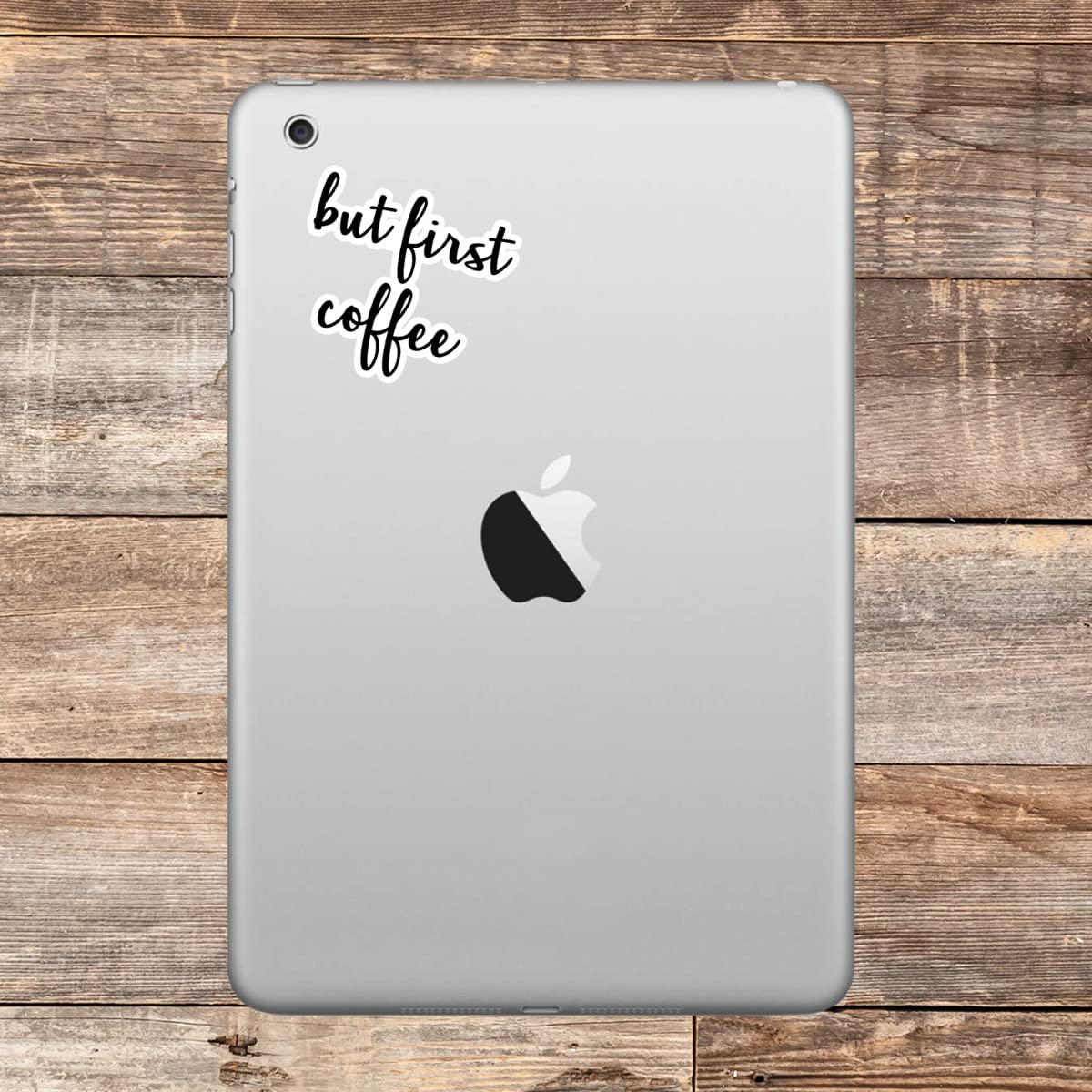 Funny Coffee Quote Stickers (4 Pack) - 2.5 Inch Vinyl Decals for Laptop, Phone, Tablet - Perfect for Office, Home & Travel - But First Coffee Sticker Collection