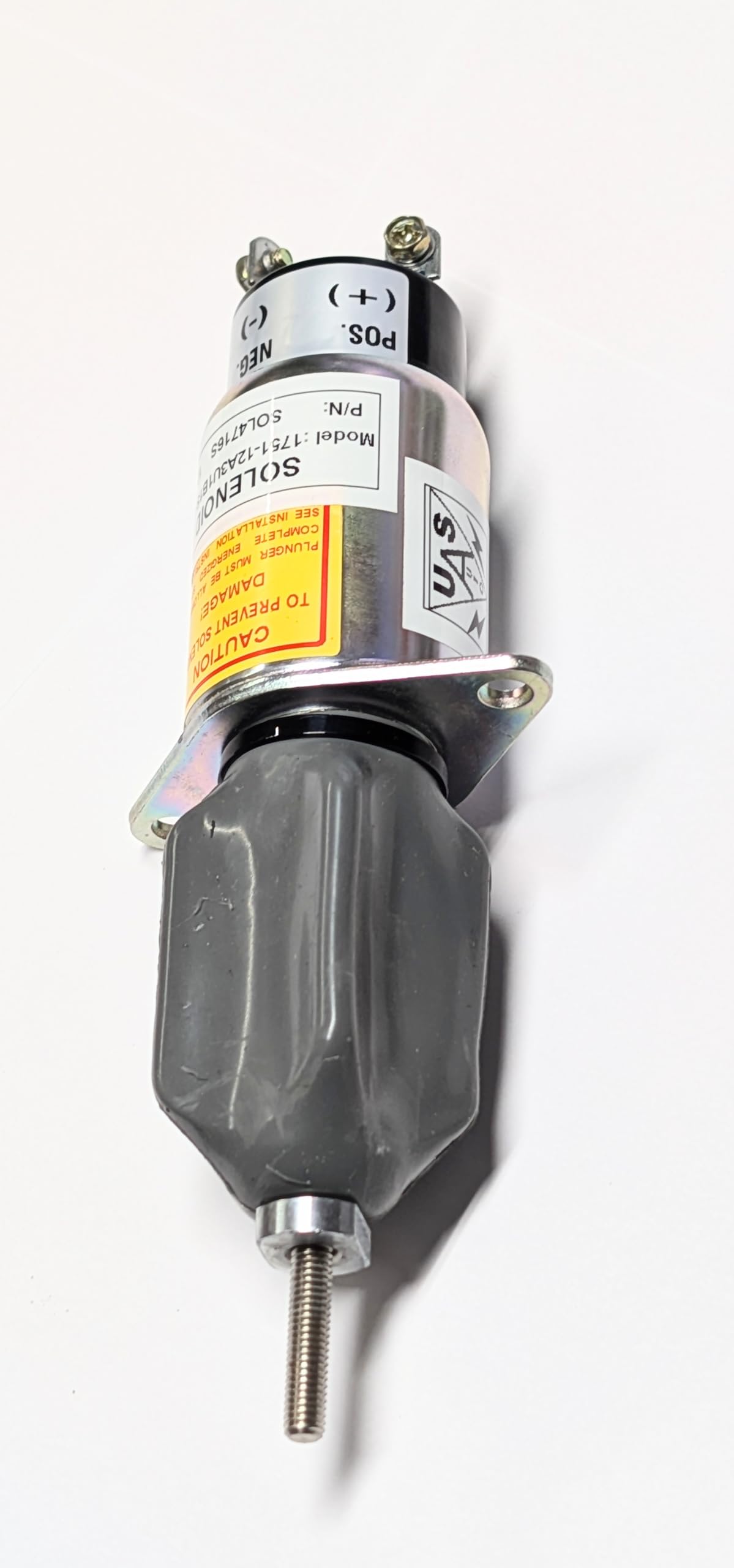 Woodward SA-4716-S 1751-12A3U1B1SA Fuel Shut Off Solenoid Valve - Replacement for Synchrostart SA-4716, 1751A-12V T17 - Perfect for Generator, Engine & Industrial Equipment Shutdown Systems