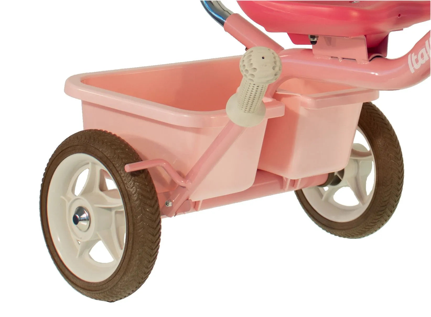 Italtrike® Passenger Tricycle for Kids - 3-Wheel Ride-On Toy with Parent Push Handle - Outdoor & Indoor Toddler Trike for Ages 1-3 Years - Perfect for Park Rides, Backyard Play & Learning Balance