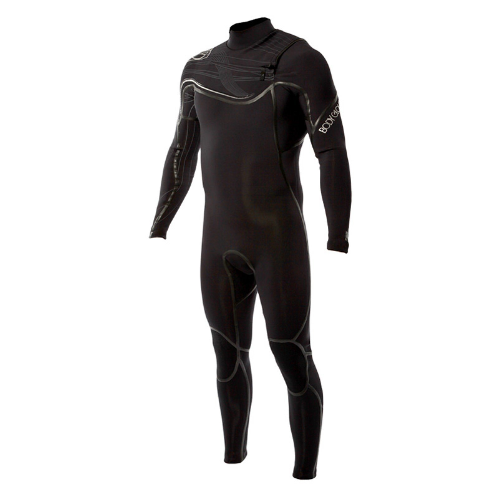 Body Glove Men's 4/3mm Prime Slant Zip Full Body Wetsuit for Surfing, Diving & Water Sports - Thermal Neoprene Protection in Cold Water