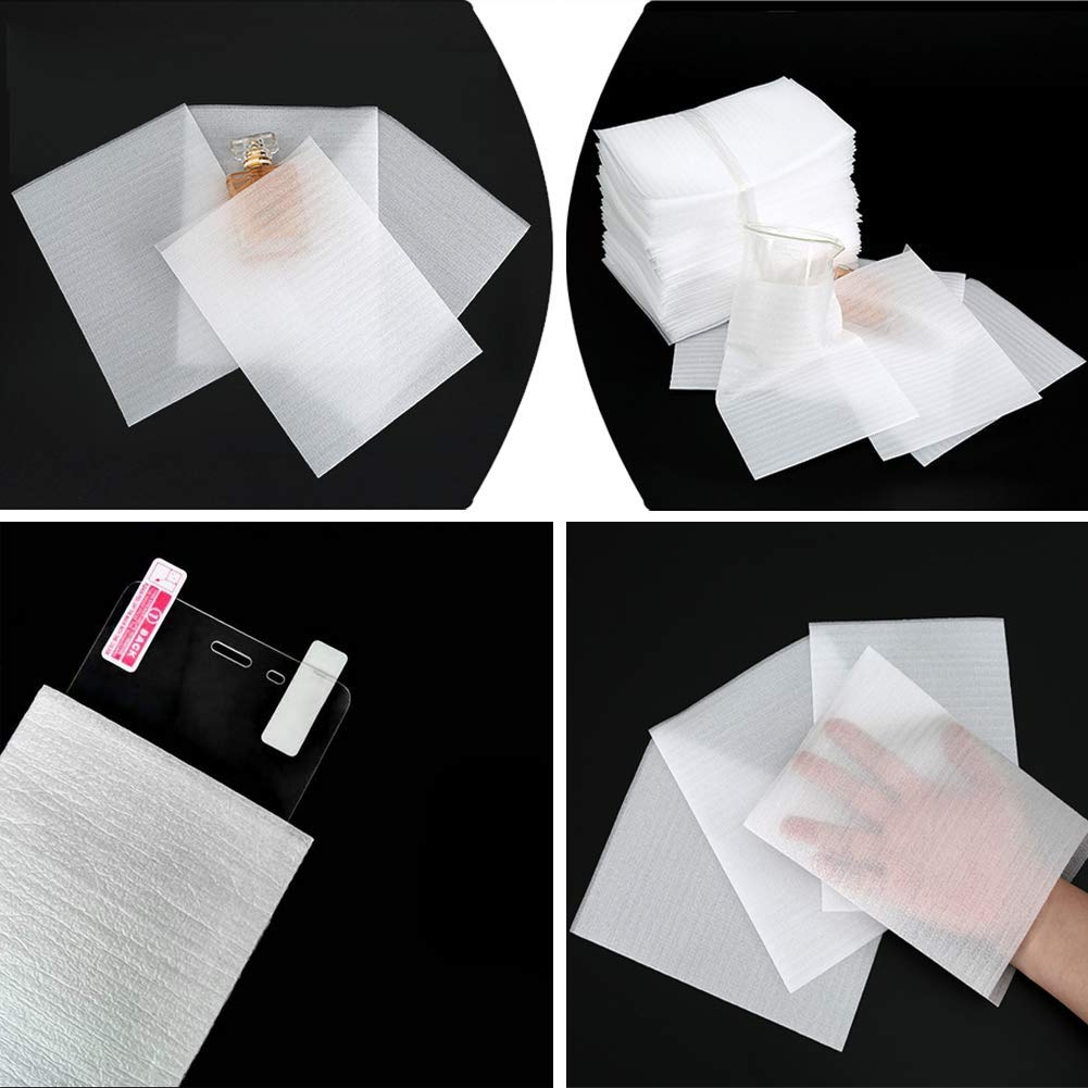 100 PCS Moistureproof Foam Pouches - Shockproof Foam Wrap Sheets for Packing & Cushioning - Waterproof Protective Packaging Supplies for Fragile Items - Ideal for Home Shipping, Electronics & Glassware Protection