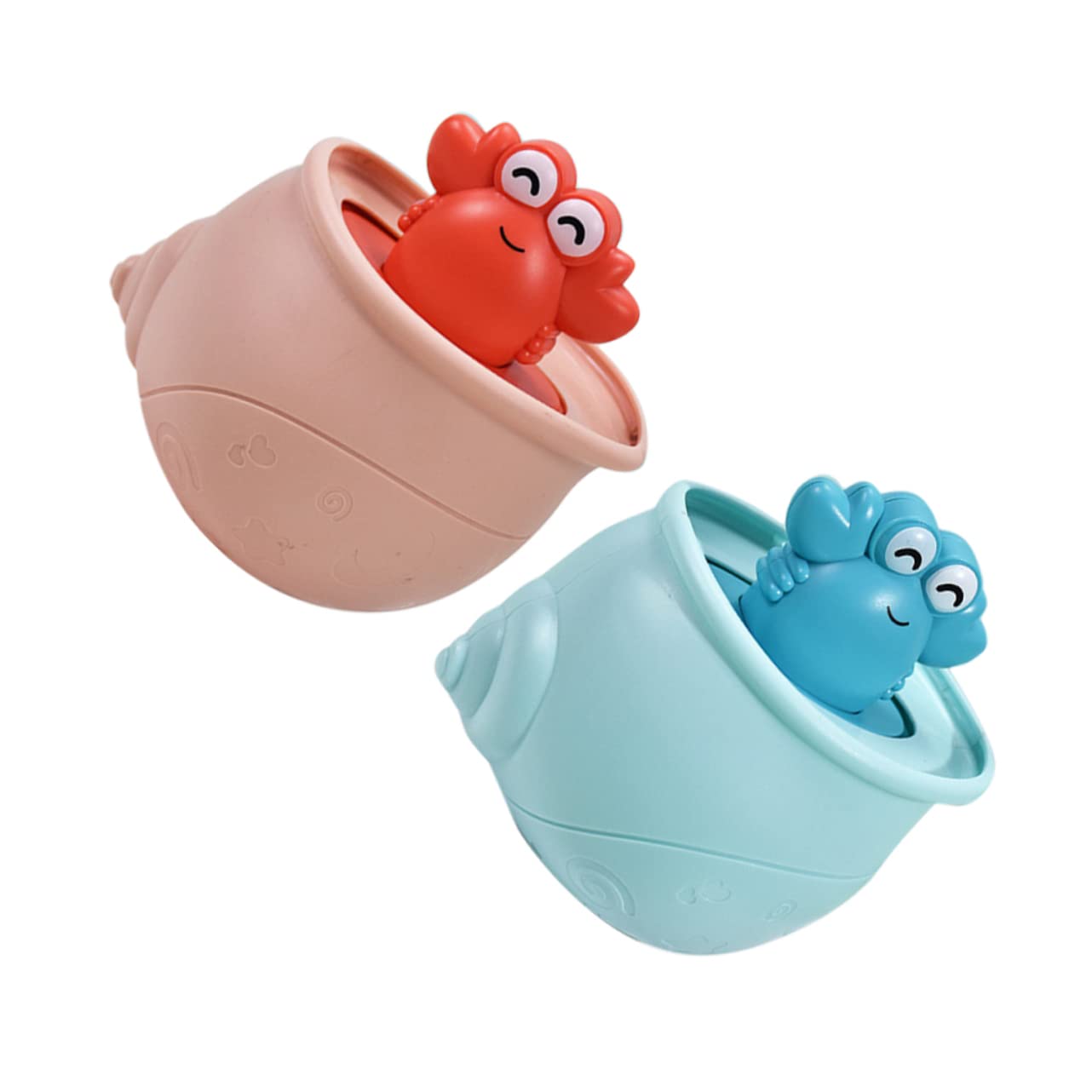 VICASKY 8 Pack Wind Up Bath Toys - Floating Crab Ocean Animal Toys for Kids, Fun Bathtime Swimming Pool Play - Durable Plastic Tub Toys for Toddlers & Children