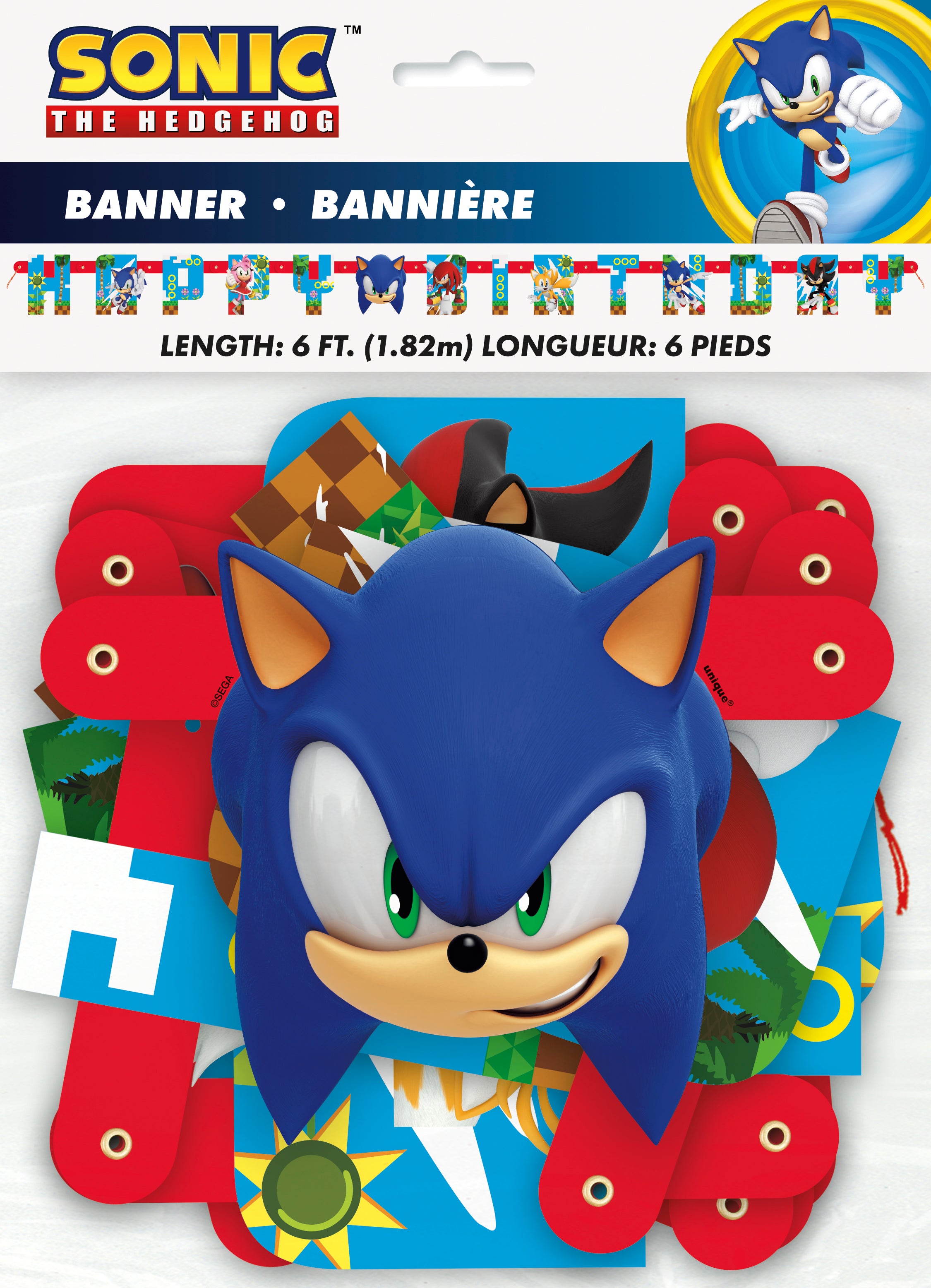 Large Sonic Joint Banner - Durable Vinyl Party Decor for Birthday, Graduation & Events - Perfect for Indoor & Outdoor Celebrations