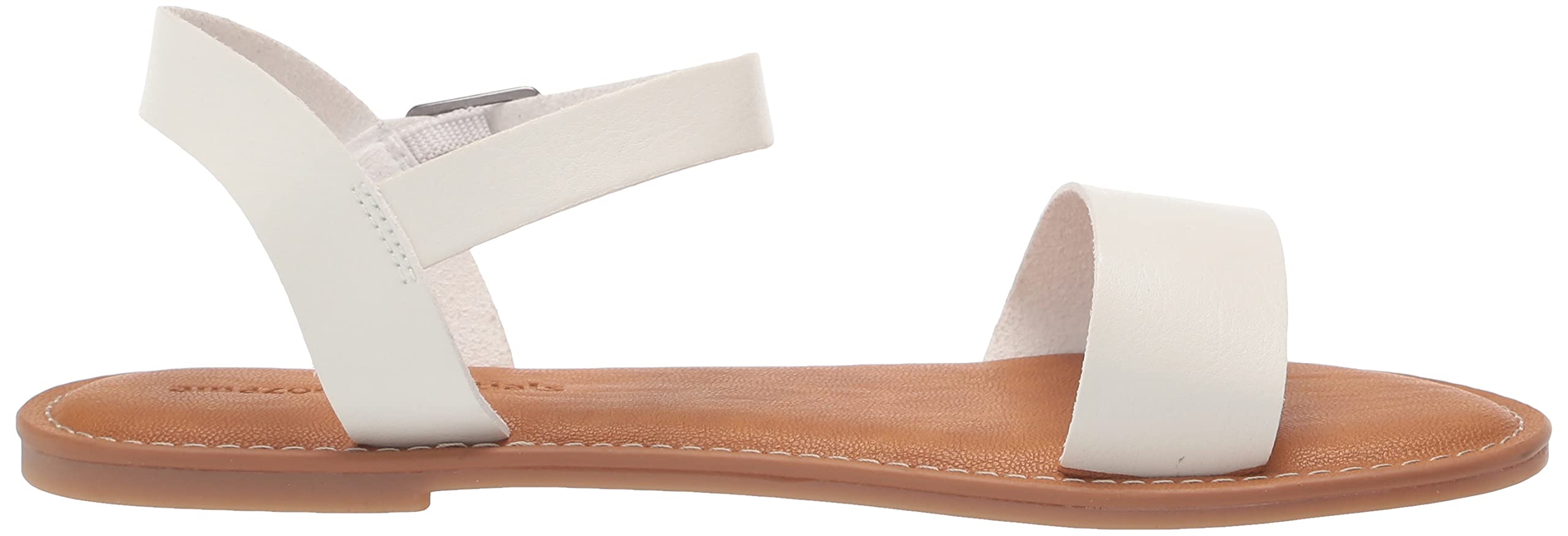 Amazon Essentials Women's Comfortable Two Strap Buckle Sandals - Lightweight Casual Summer Beach Shoes for Walking, Travel & Outdoor Activities