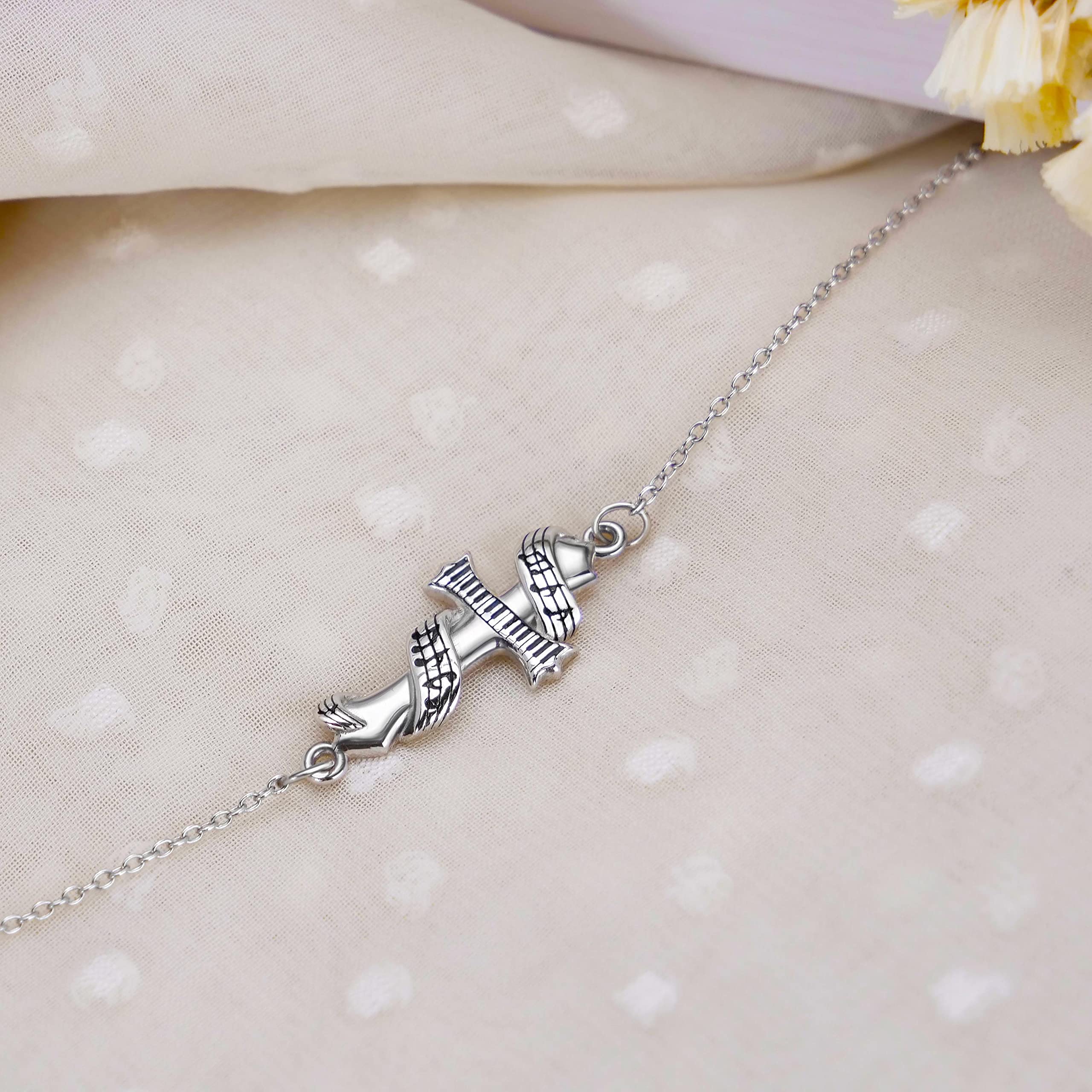 Pet Memorial Bracelet for Women - Sterling Silver Paw Print Bracelet with Infinite Symbol - Sympathy Gift for Pet Owners, Mothers, Girlfriends, Daughters & Sisters - Perfect for Christmas, Pet Loss Remembrance & Daily Wear