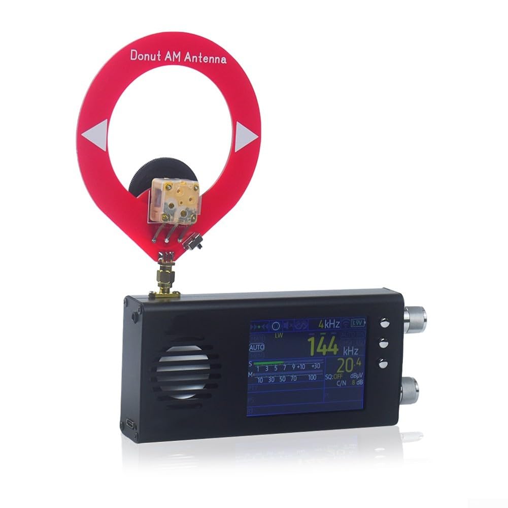 Malachite Digital Stereo Radio with 3.2-inch LCD Display | Shortwave & Full Band Receiver | Portable AM/FM Radio for Home, Office & Emergency Use (Black)