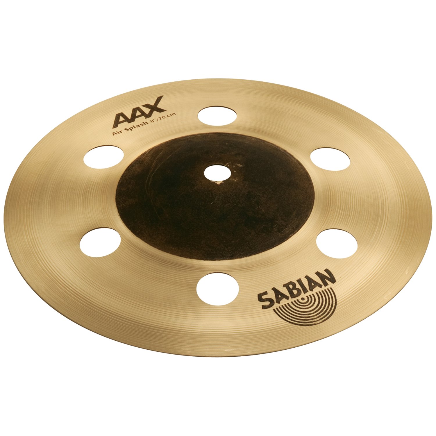 Sabian 20805XA 8-Inch AAX Air Splash Cymbal with Mount Arm - Perfect for Drum Kits, Live Performances & Studio Recording