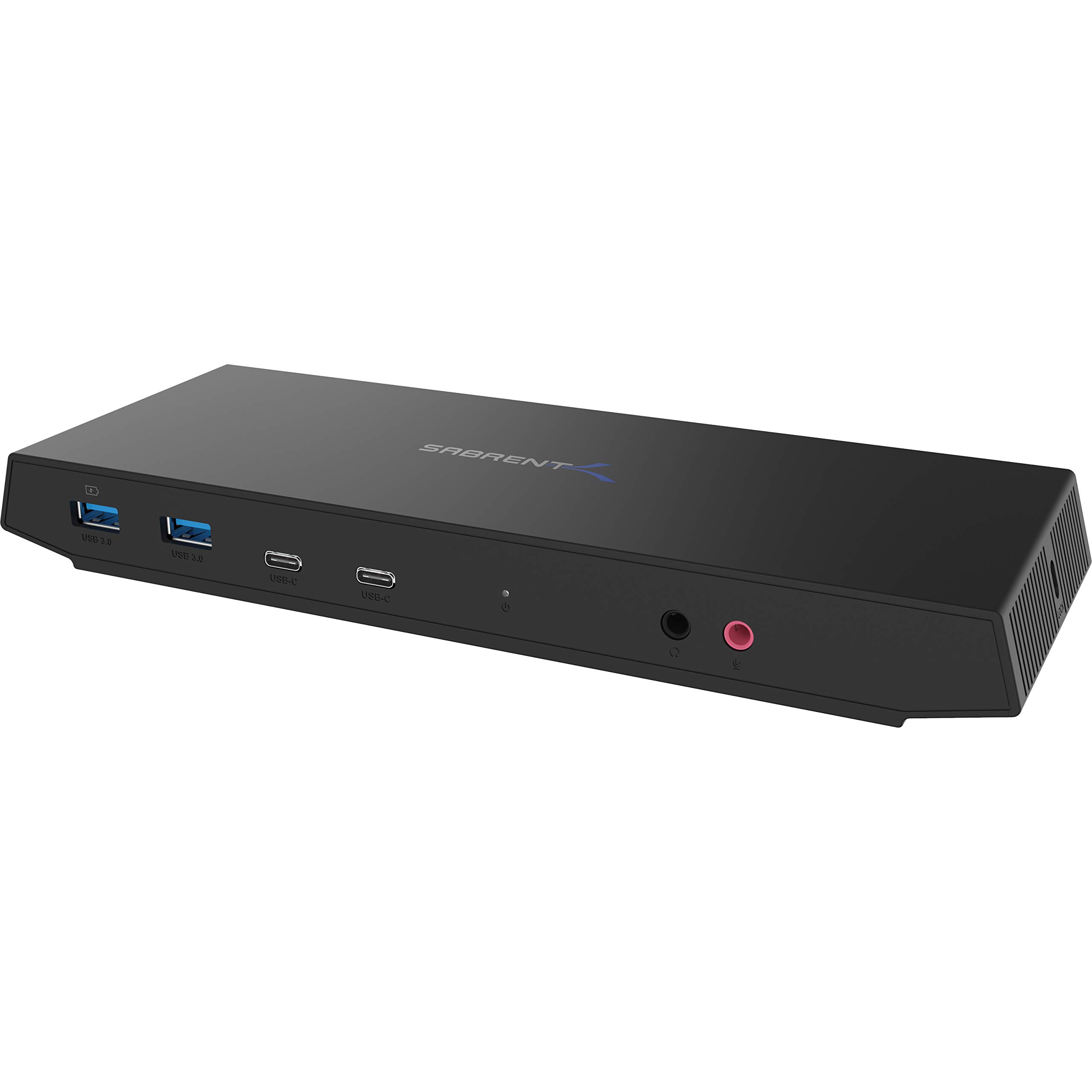 SABRENT USB C Docking Station with Power Supply - 13-in-1 USB-C Hub with 2 HDMI & 2 DisplayPort (5K/Dual 4K), USB-C PD, 4x USB 3.2 Type-A, 2x USB-C, Ethernet, Audio Jacks - Ideal for Home Office & Remote Work Setup (Includes 1m Cable)