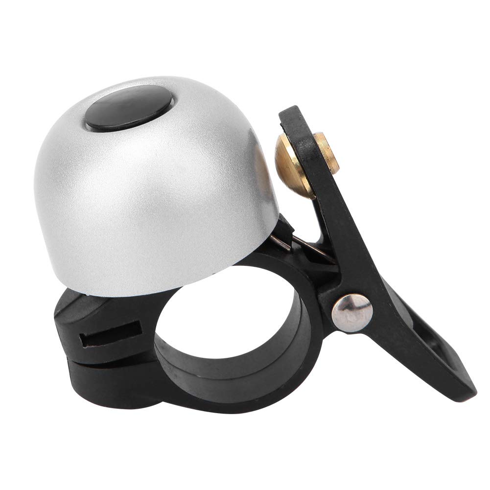 Tyenaza Brass Bike Bell - Durable & Loud Bicycle Handlebar Bell with Classic Ringtone | Silver Cycling Accessory for Safety & Commuting | Perfect for Urban Riders & Mountain Bikes