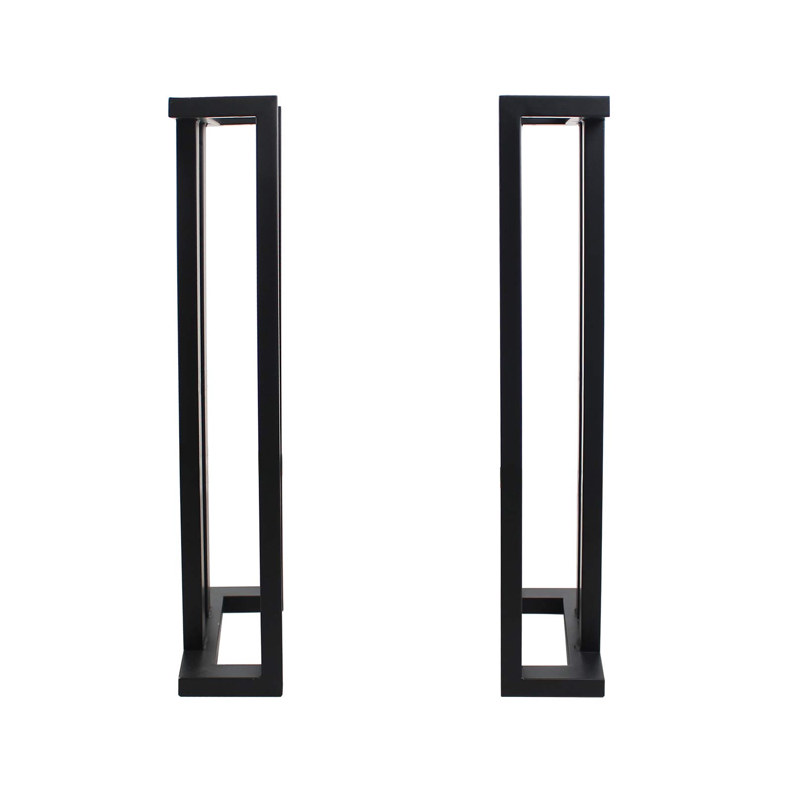 MBQQ Rustic C-Shaped Table Legs - Heavy Duty Metal, 35