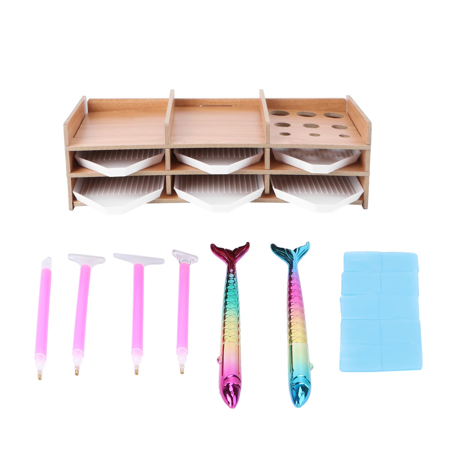 HEALLILY 23-Piece DIY Diamond Painting Tool Kit - Point Drill Storage Containers, Accessories & Tray Organizer for Diamond Art Painting - Perfect for Crafting, Home Decor & Gift Making
