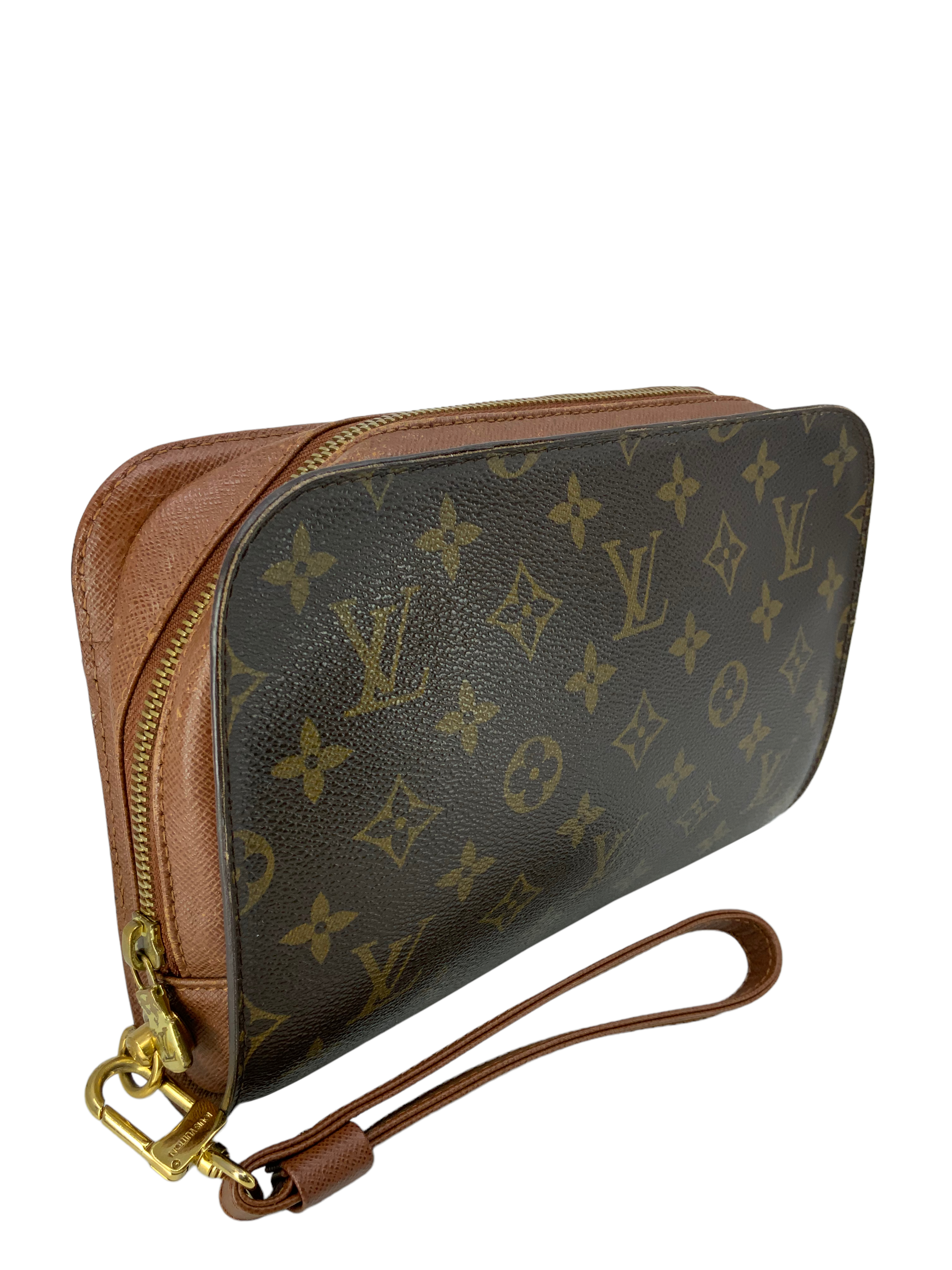 Authentic Louis Vuitton Monogram Pochette Orsay Clutch Wristlet Bag - Luxury Crossbody Purse for Women, Perfect for Evening Parties & Date Nights