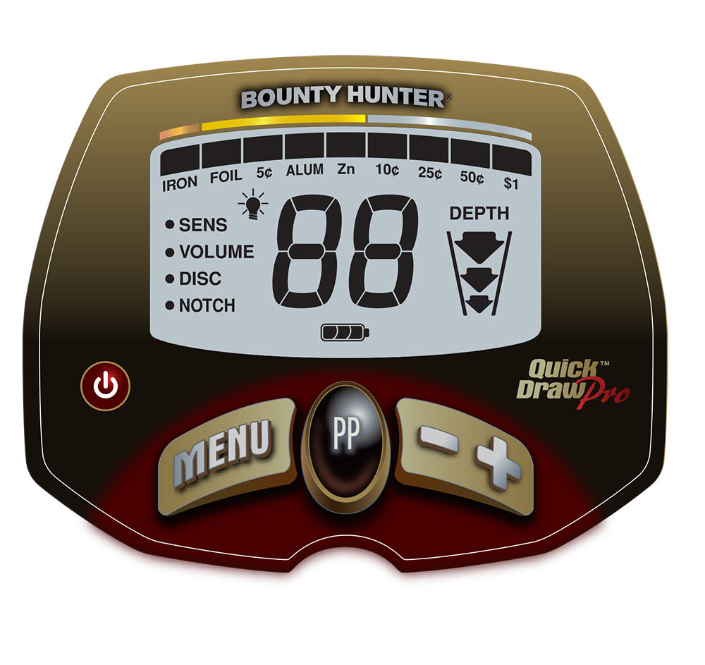 Bounty Hunter Quick Draw Pro Metal Detector with 10