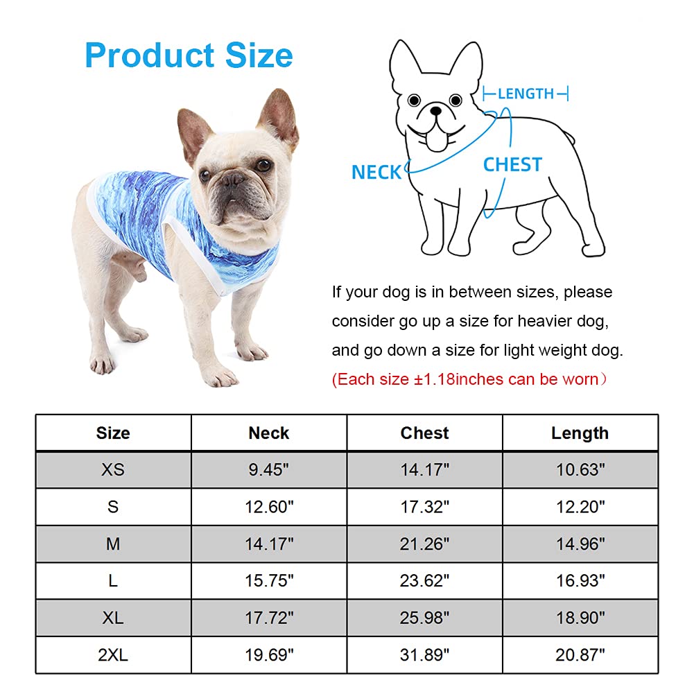 Dog Cooling Vest - Breathable Summer Cooling Jacket for Small & Medium Dogs & Cats - Sun Protection & Anxiety Relief - Soft & Comfortable for Outdoor Walking, Training, Hiking - Perfect for Hot Weather & Summer Adventures