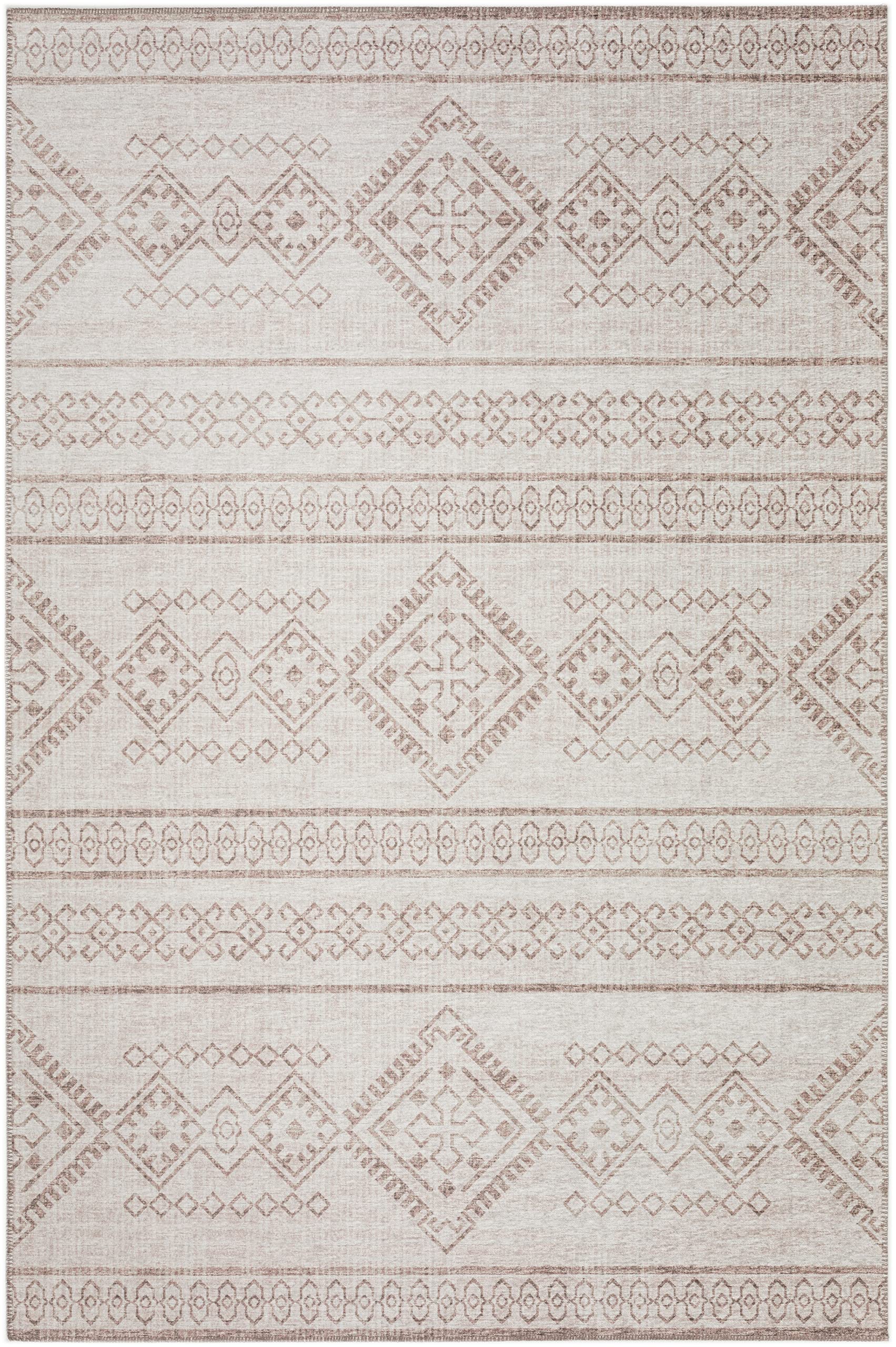Addison Rugs Yuma AYU44 Taupe 8' x 10' Area Rug - Soft Modern Boho Chic Living Room Carpet for Bedroom, Dining Room & Home Decor