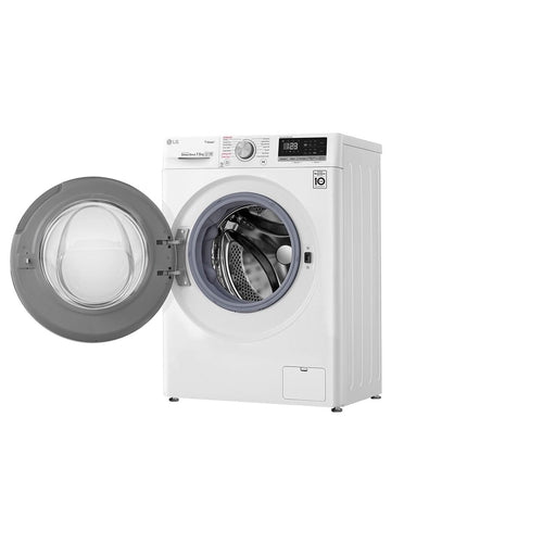 LG WV5 1275W 7.5kg Front Load Washing Machine with Steam Function - Energy Efficient, Quiet Operation for Apartments & Small Homes - Perfect for Laundry Rooms & Compact Spaces