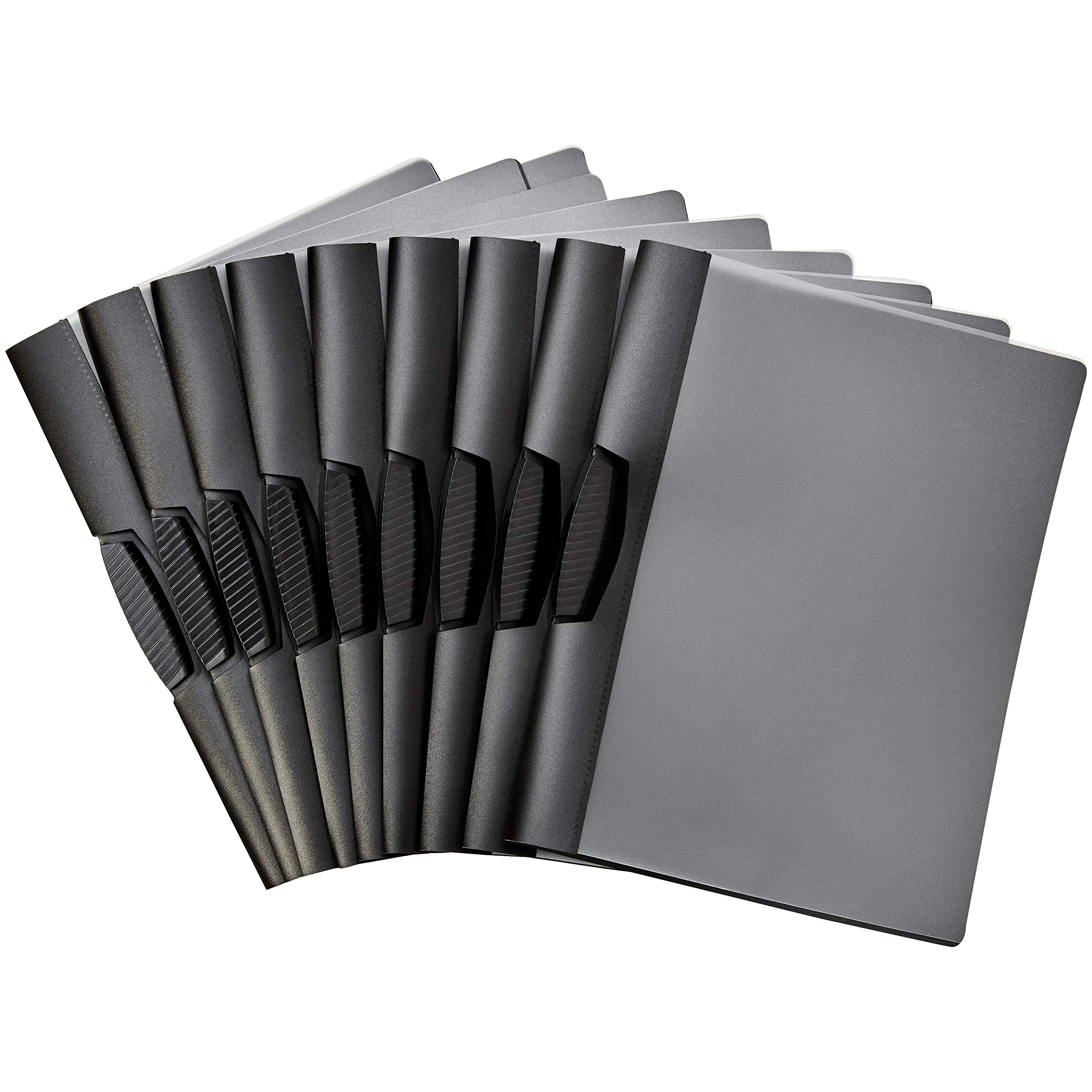 Amazon Basics Plastic Clip Report Covers - 100 Pack, Letter Size (8.5