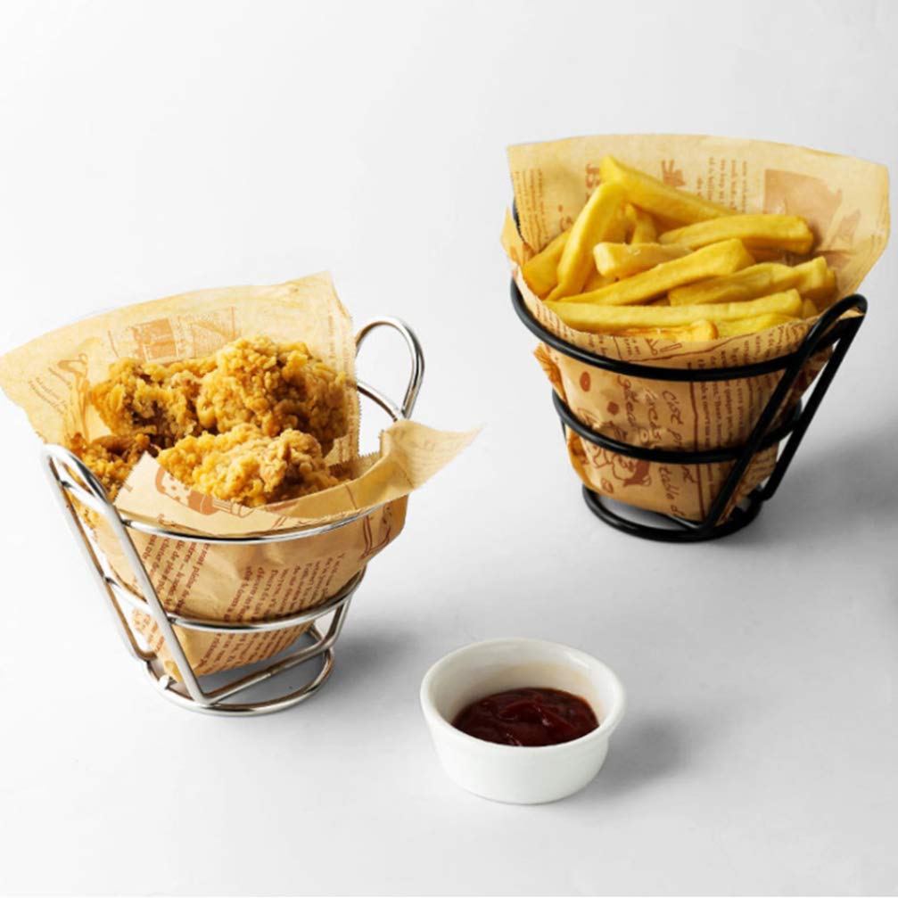 DOITOOL French Fry Stand Holder - Snacks Cone Stand for French Fries, Hot Dogs, and Onion Rings - Perfect for Parties, Food Trucks, and Home Use