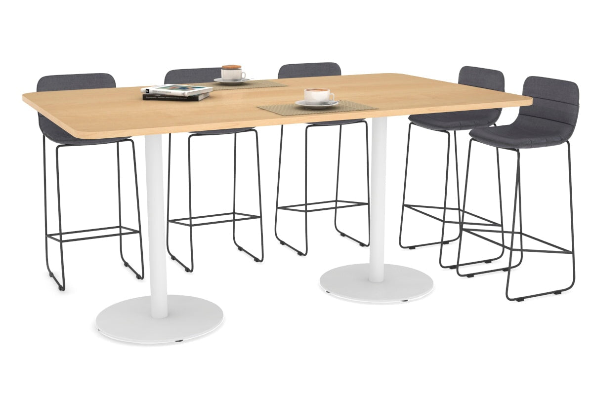 Premium Sapphire Disc Base Counter Table with Rounded Corners - 70.9