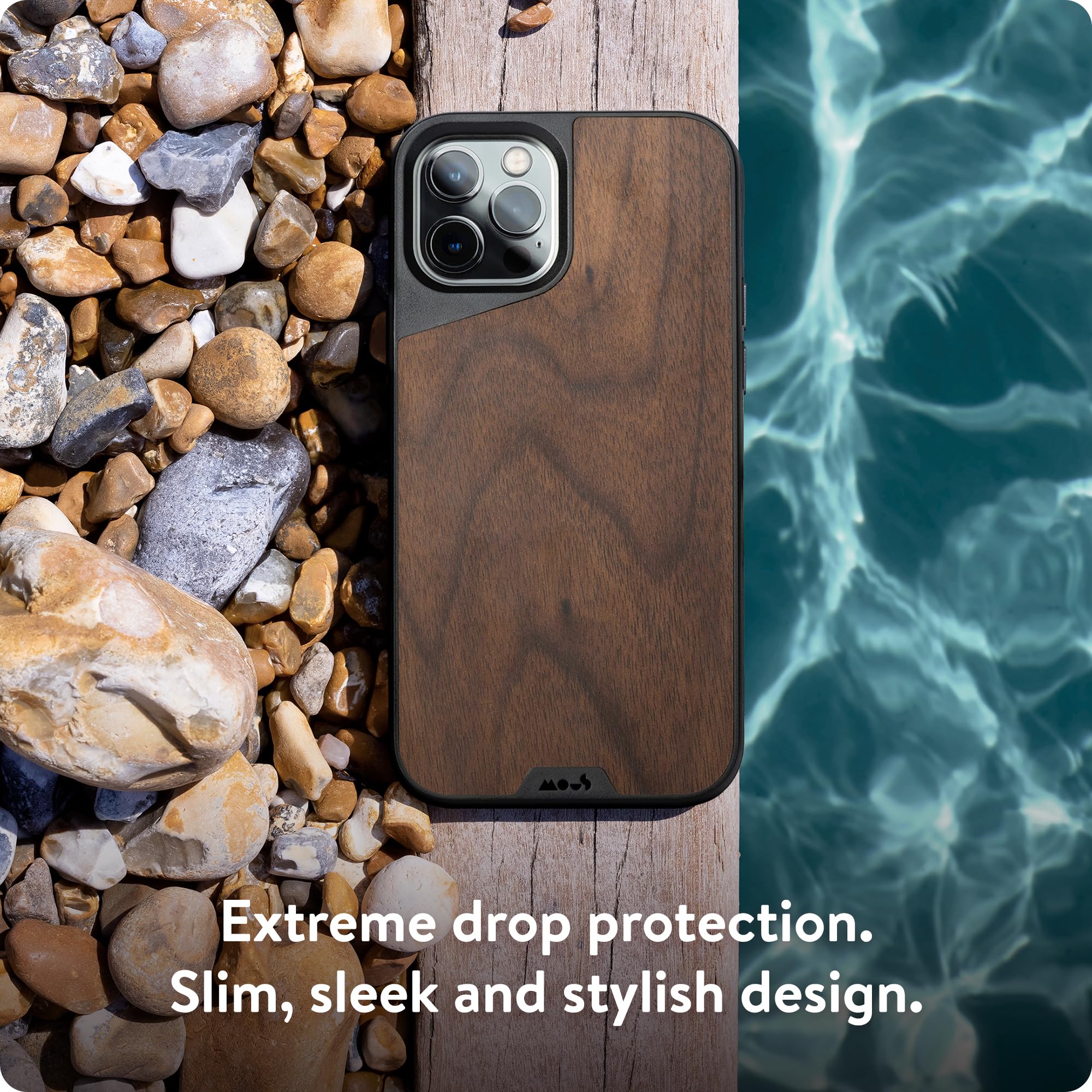 Premium Mous Limitless 4.0 Walnut Wood Phone Case for iPhone 12 Pro Max | MagSafe Compatible | Eco-Friendly Packaging | Perfect for Outdoor Adventures & Daily Protection