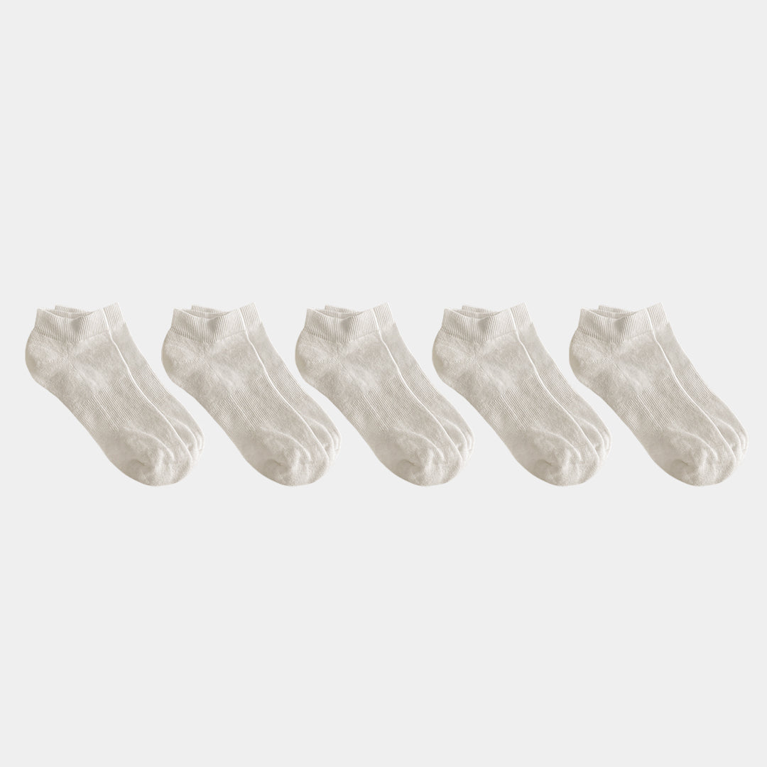 Pure Organic Cotton Ankle Socks for Adults - No Dye, Hypoallergenic & Breathable - Perfect for Yoga, Running & Everyday Comfort