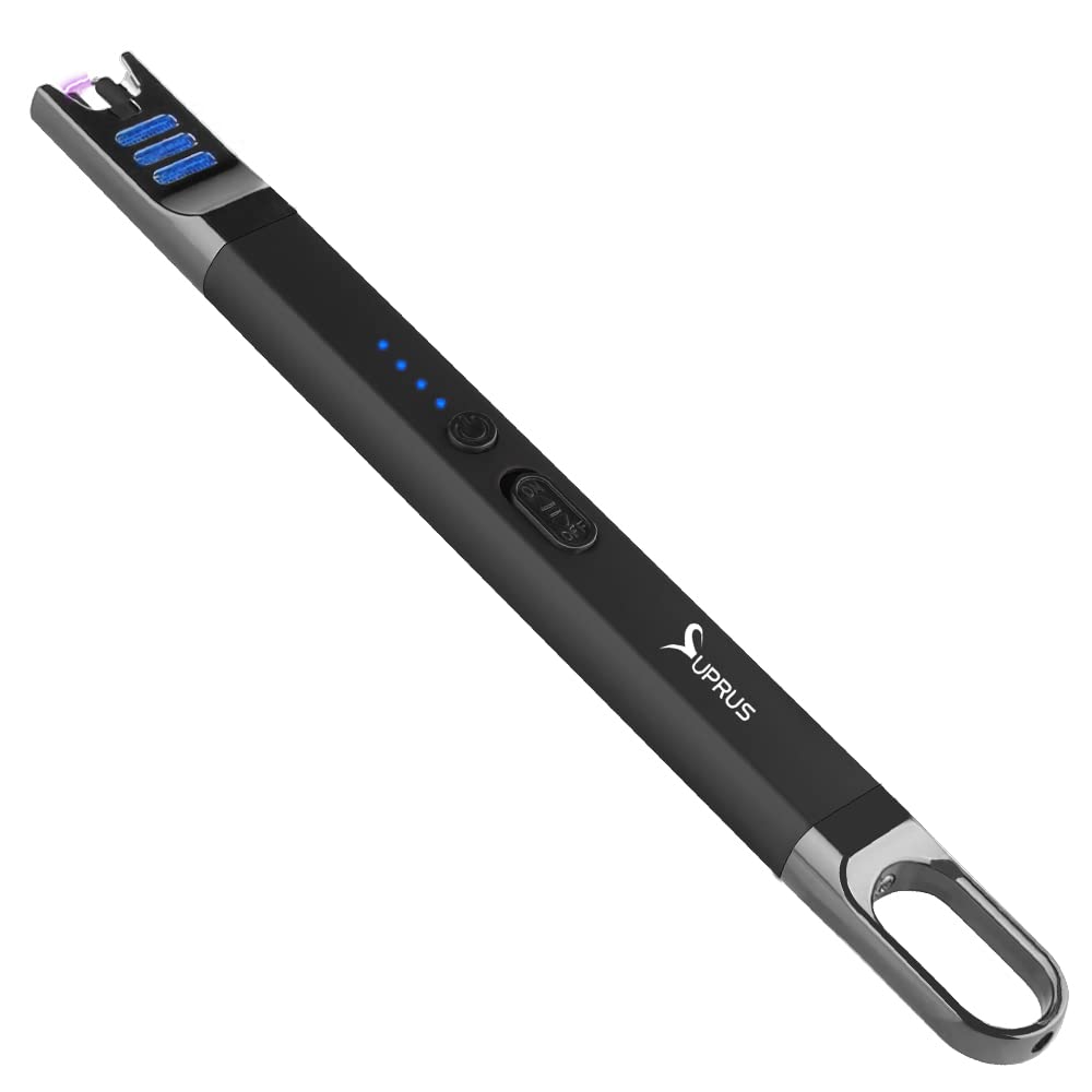Electric Arc Lighter USB Rechargeable - Windproof Flameless for Candles, Camping, BBQ