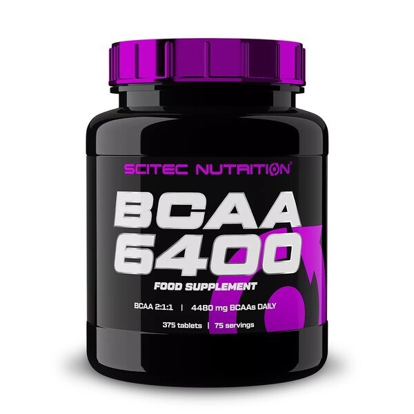 BCAA 6400 Amino Acid Supplement - 375 Tablets for Muscle Recovery & Endurance - Pre & Post Workout for Athletes & Fitness Enthusiasts