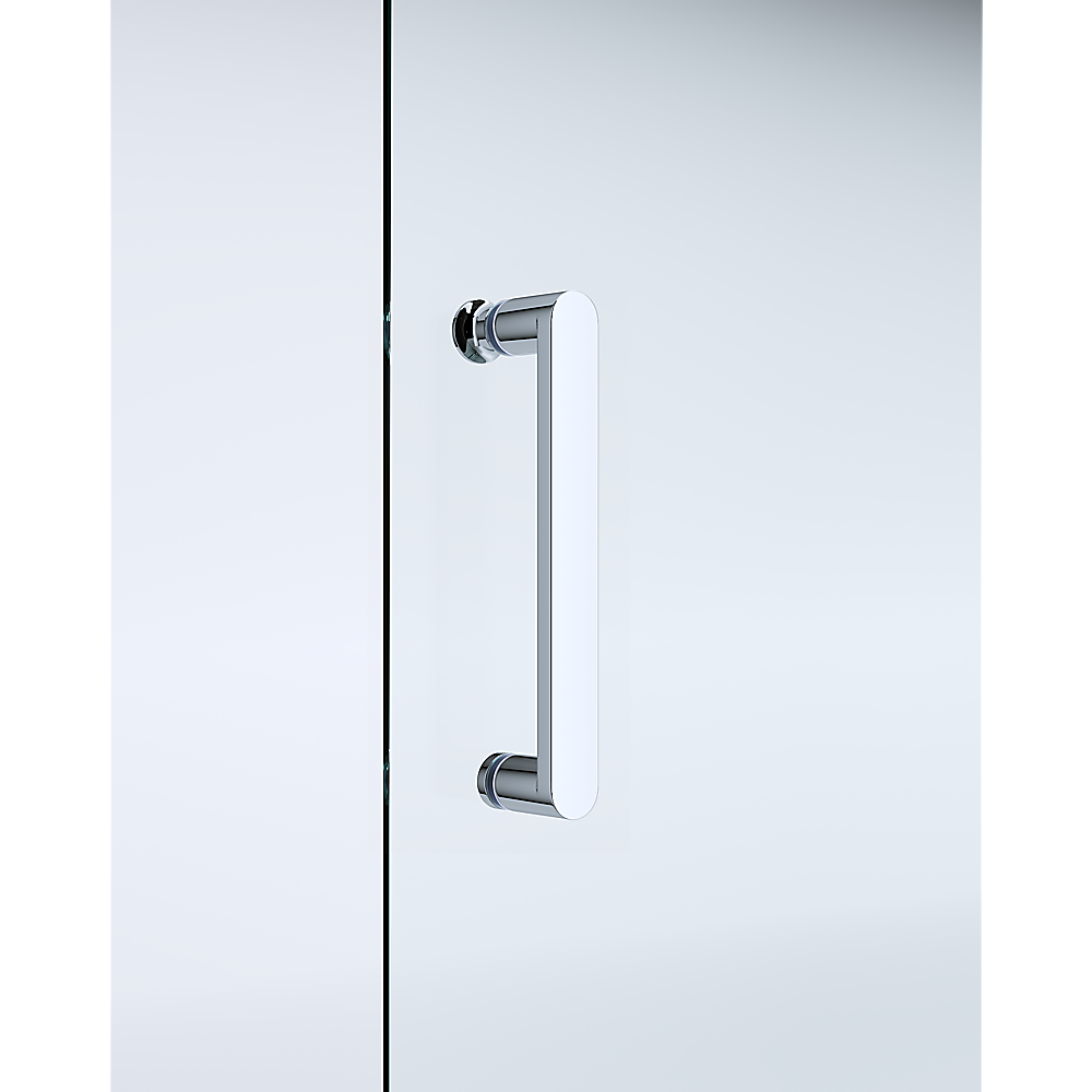 150mm Adjustable (1700x1010mm) Single Door Corner Sliding Glass Shower Screen in Chrome - Perfect for Modern Bathrooms & Space-Saving Shower Enclosures