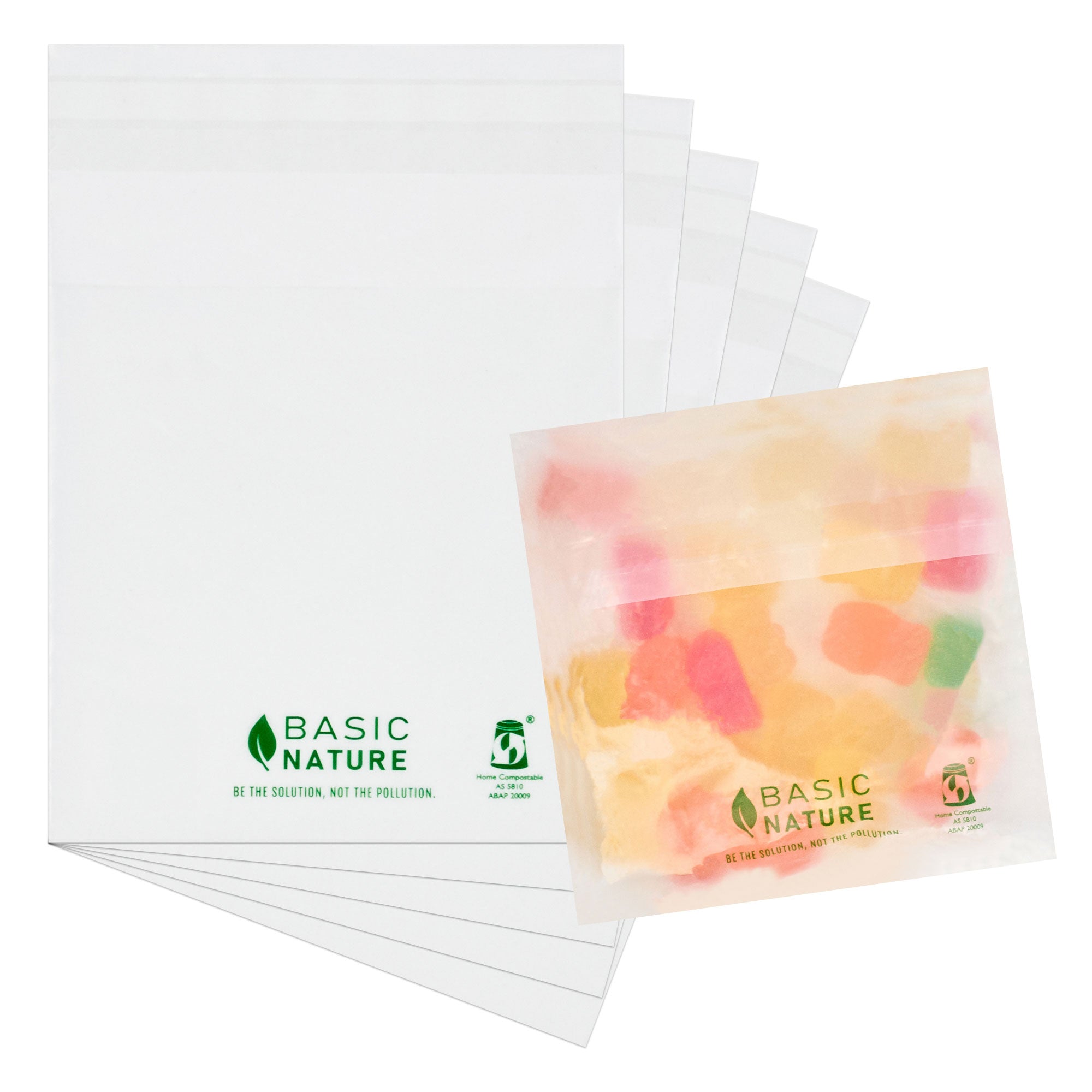 Eco-Friendly Translucent PLA/PBAT Self-Sealing Compostable Bags - 4