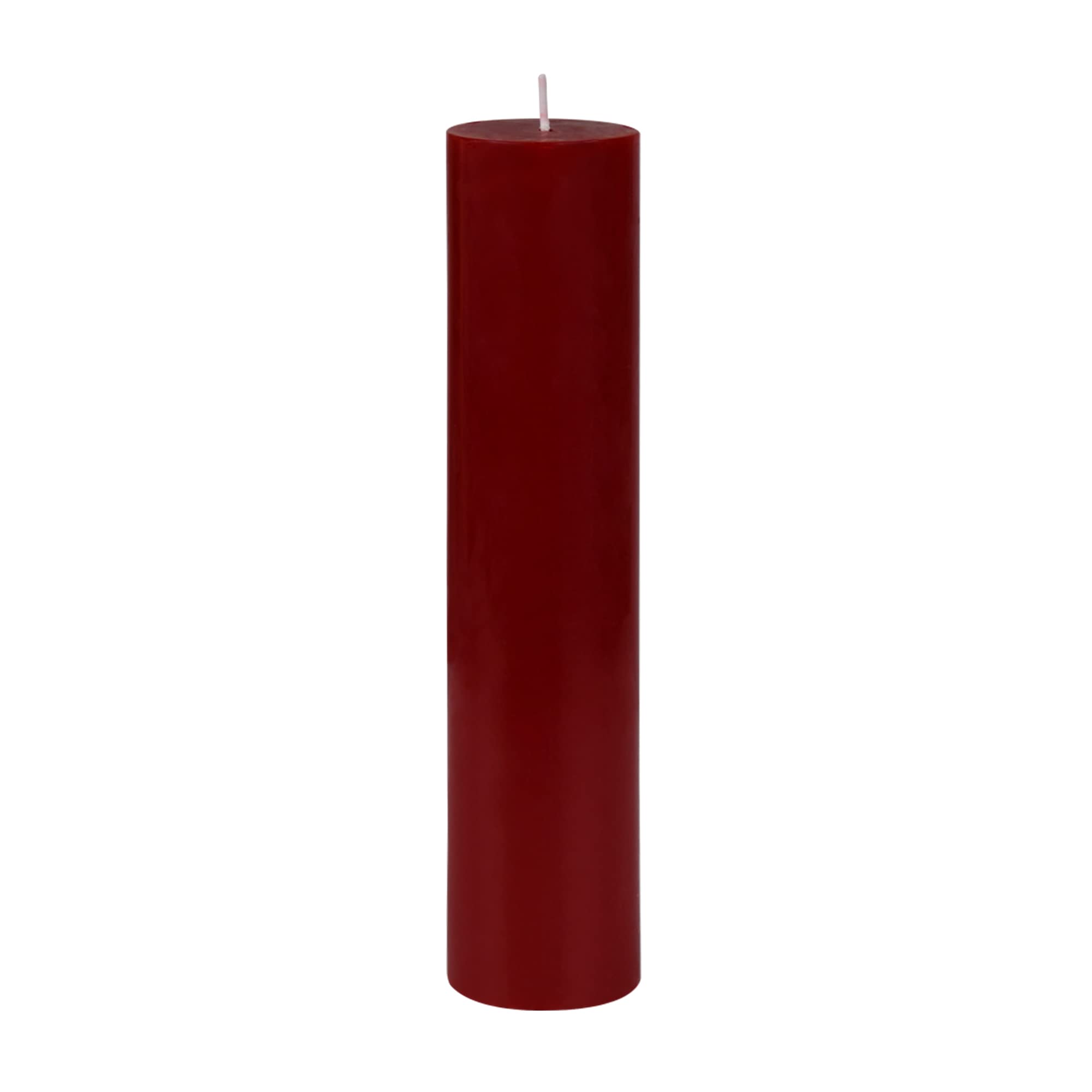 2 Pack Red Pillar Candles - 9 Inch Tall for Romantic Dinners, Weddings & Home Decor
