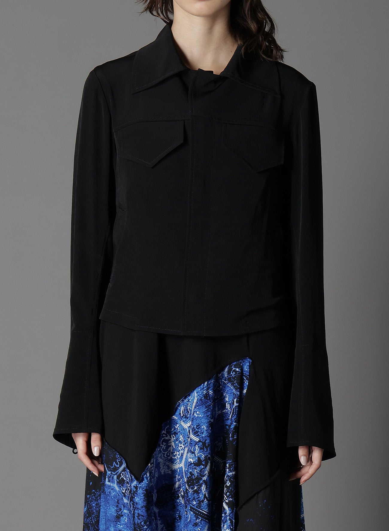 Elegant Crepe de Chine Short Jackets for Women - Lightweight & Stylish Outerwear for Spring & Summer Fashion