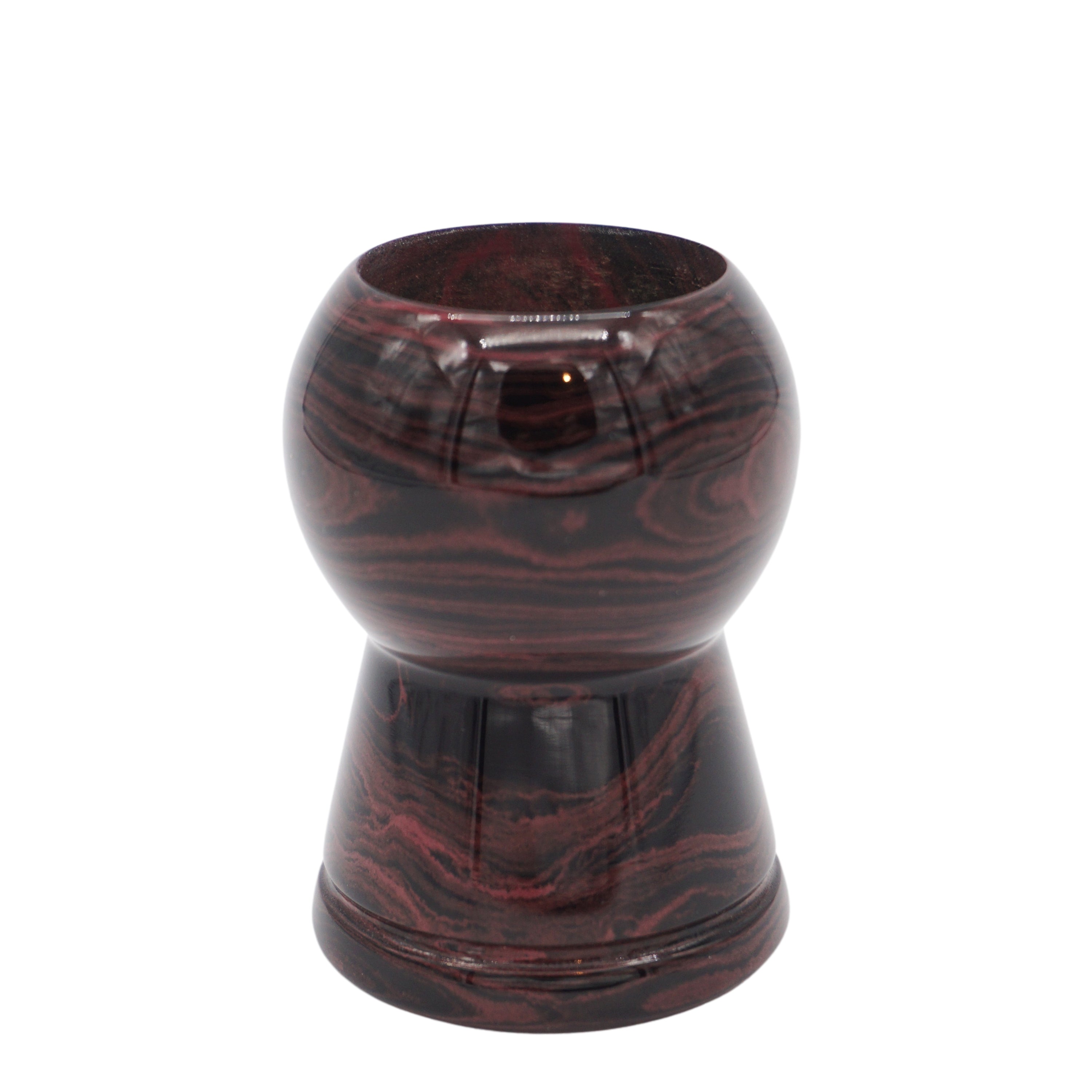 Premium Handmade Raspberry Ebonite Shaving Brush Handle - Fits 24mm & 26mm Knots - Perfect for Wet Shaving & Luxury Grooming Gifts for Men