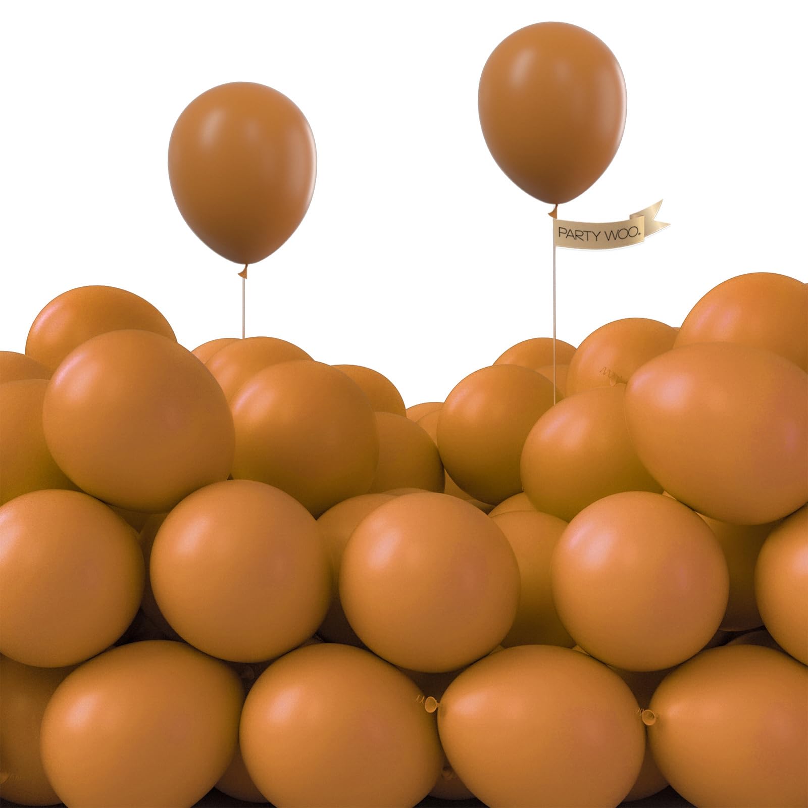 120 Pack 5 Inch Matte Caramel Brown Balloons for Balloon Garland & Arch - Boho Party Decorations, Birthday Wedding Decor (Brown-F10) - Perfect for Rustic Weddings, Baby Showers & Fall Themed Events