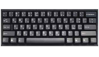 Transparent Blue Italian Keyboard Stickers for PC, Laptop, Desktop - Non-Slip, Durable & Easy to Install | Perfect for Bilingual Typing, Language Learning & Office Work