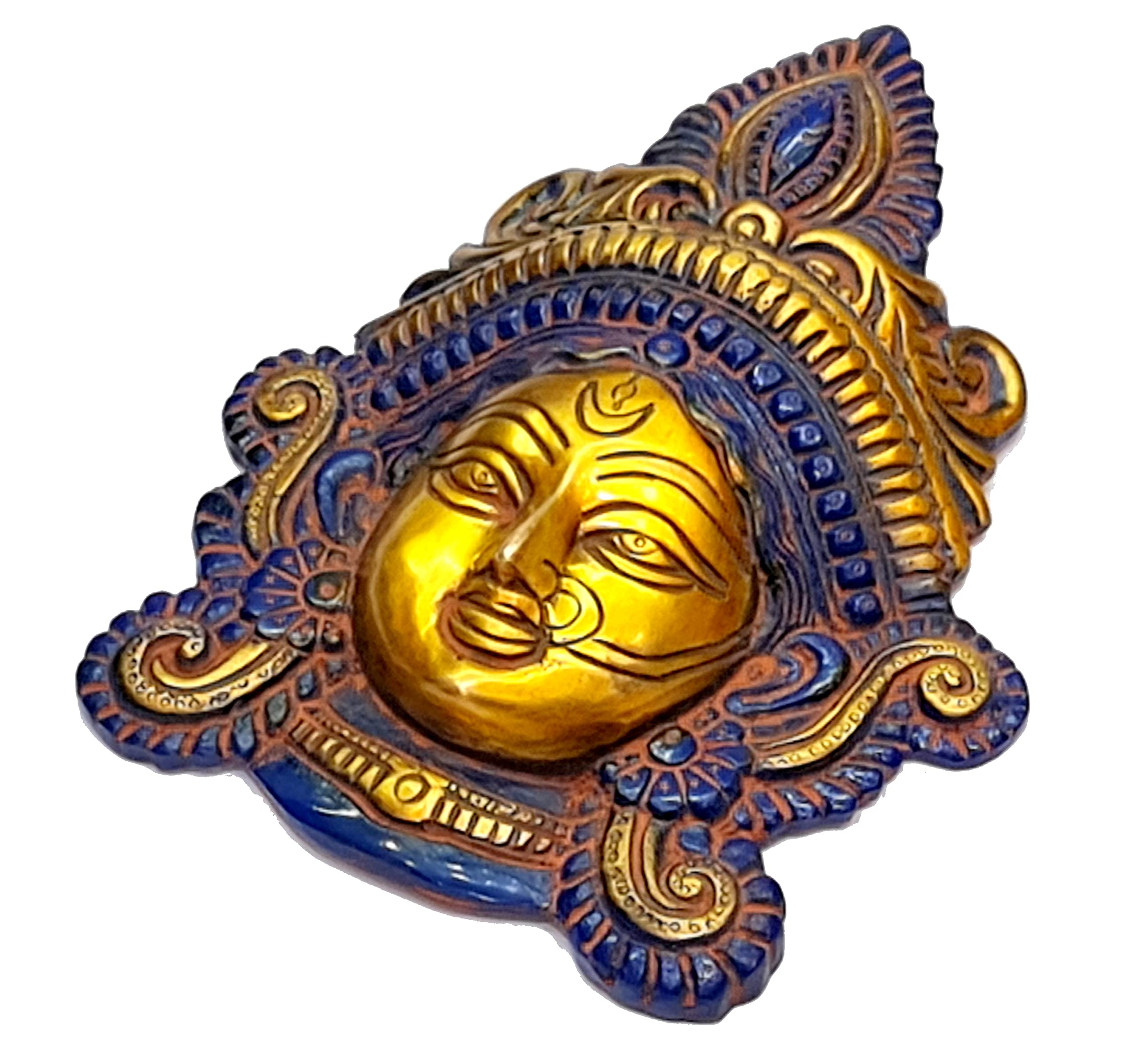 eSplanade Brass Maa Durga Statue - 7.25 Inch Hindu Goddess Idol for Home Mandir, Puja Altar & Spiritual Decor | Perfect for Diwali, Navratri & Daily Worship
