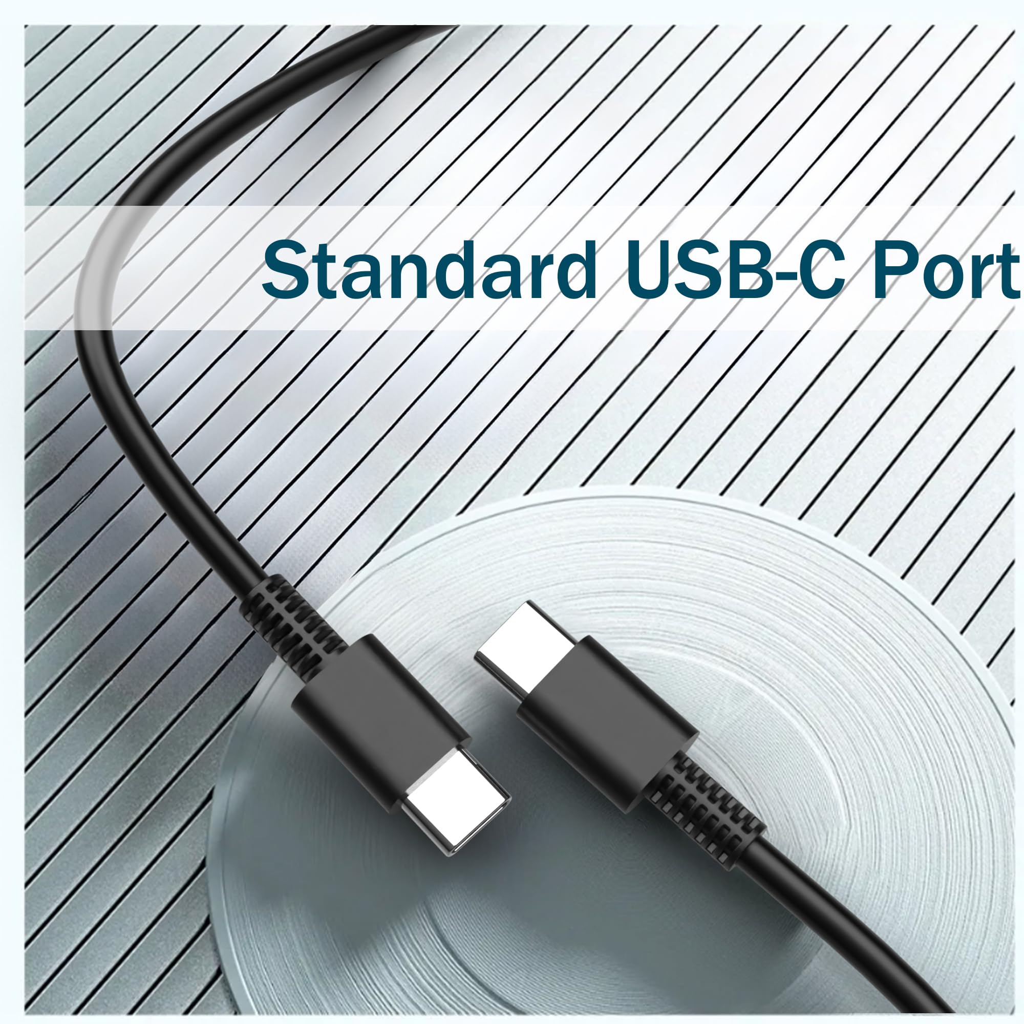 65W USB C Laptop Charger - Universal Type C Fast Charger Compatible with Lenovo, Dell, HP, Acer, Asus, Samsung & Google Chromebooks - Perfect for Home, Office & Travel Use