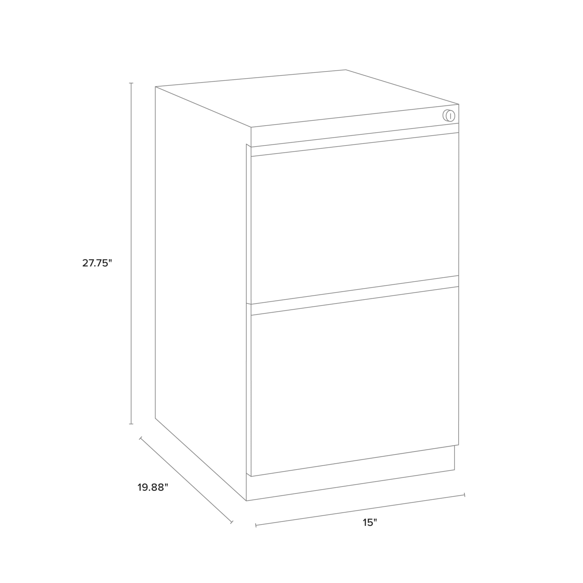Hirsh HL10000 Series File Mobile Pedestal - Gray Office Organizer for Files & Documents | Perfect for Home & Office Workspaces