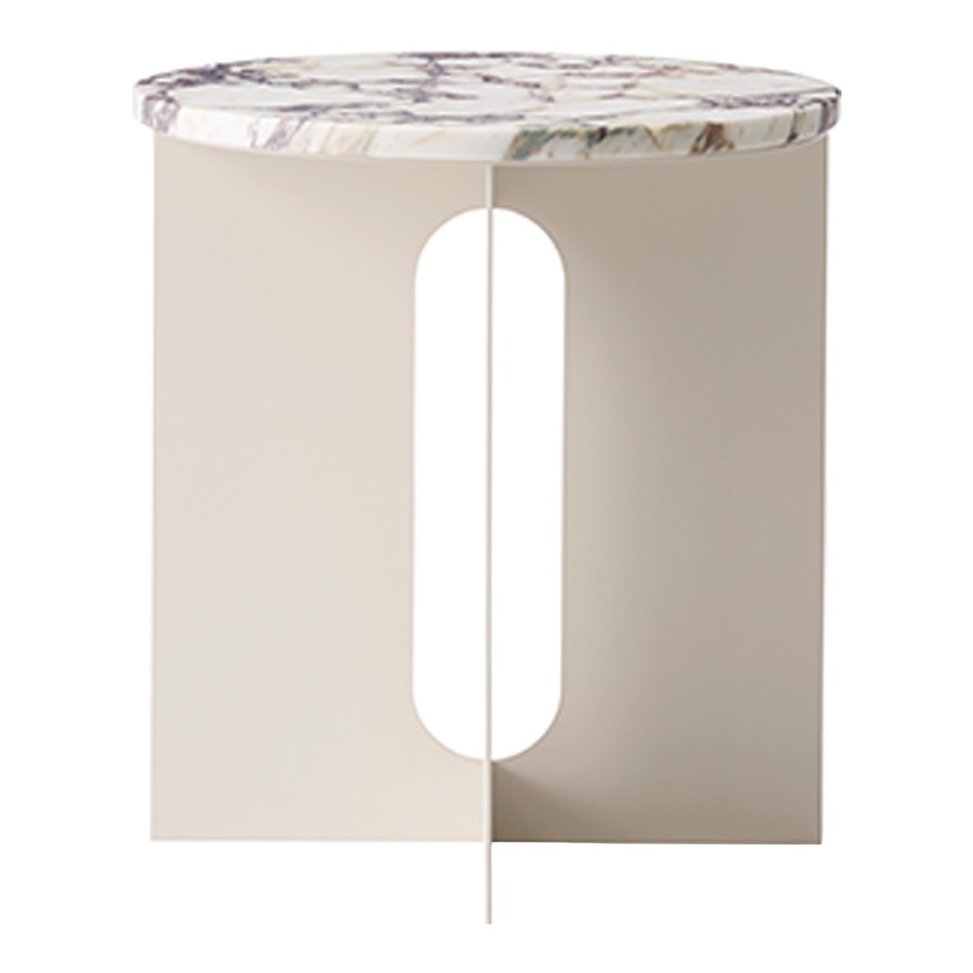 Modern Androgyne Side Table - Minimalist Nightstand, Bedside Table for Bedroom, Living Room & Office - Stylish End Table with Storage Shelf