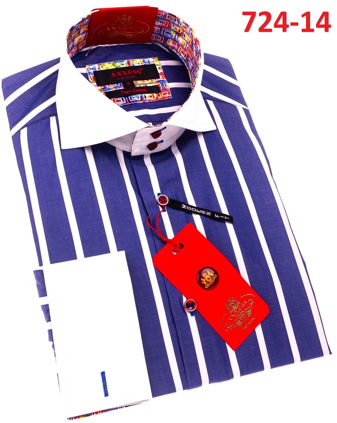 Axxess Modern Fit Shirt 724 14 - Premium Comfort Dress Shirt for Men | Perfect for Office, Business Meetings & Formal Occasions