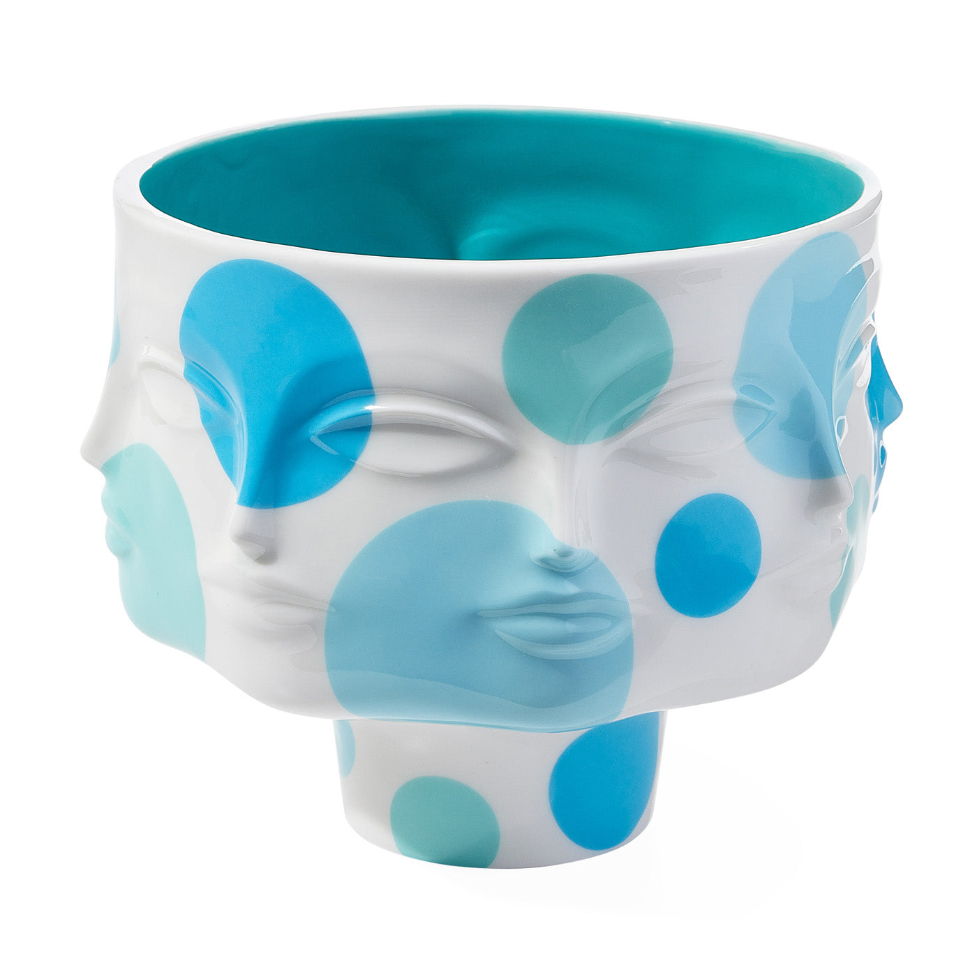 L'Pop Dora Maar Pedestal Bowl - Modern Ceramic Fruit Serving Bowl for Kitchen & Dining Room Decor - Perfect for Displaying Fruits, Snacks or as Elegant Home Centerpiece