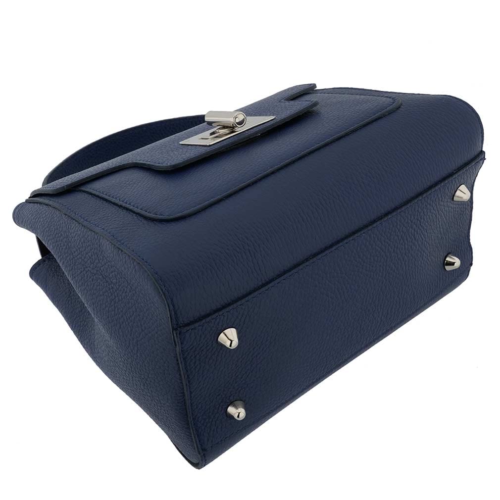 Genuine Italian Leather Satchel Handbag for Women - Top Handle Purse for Work, Travel & Everyday Use