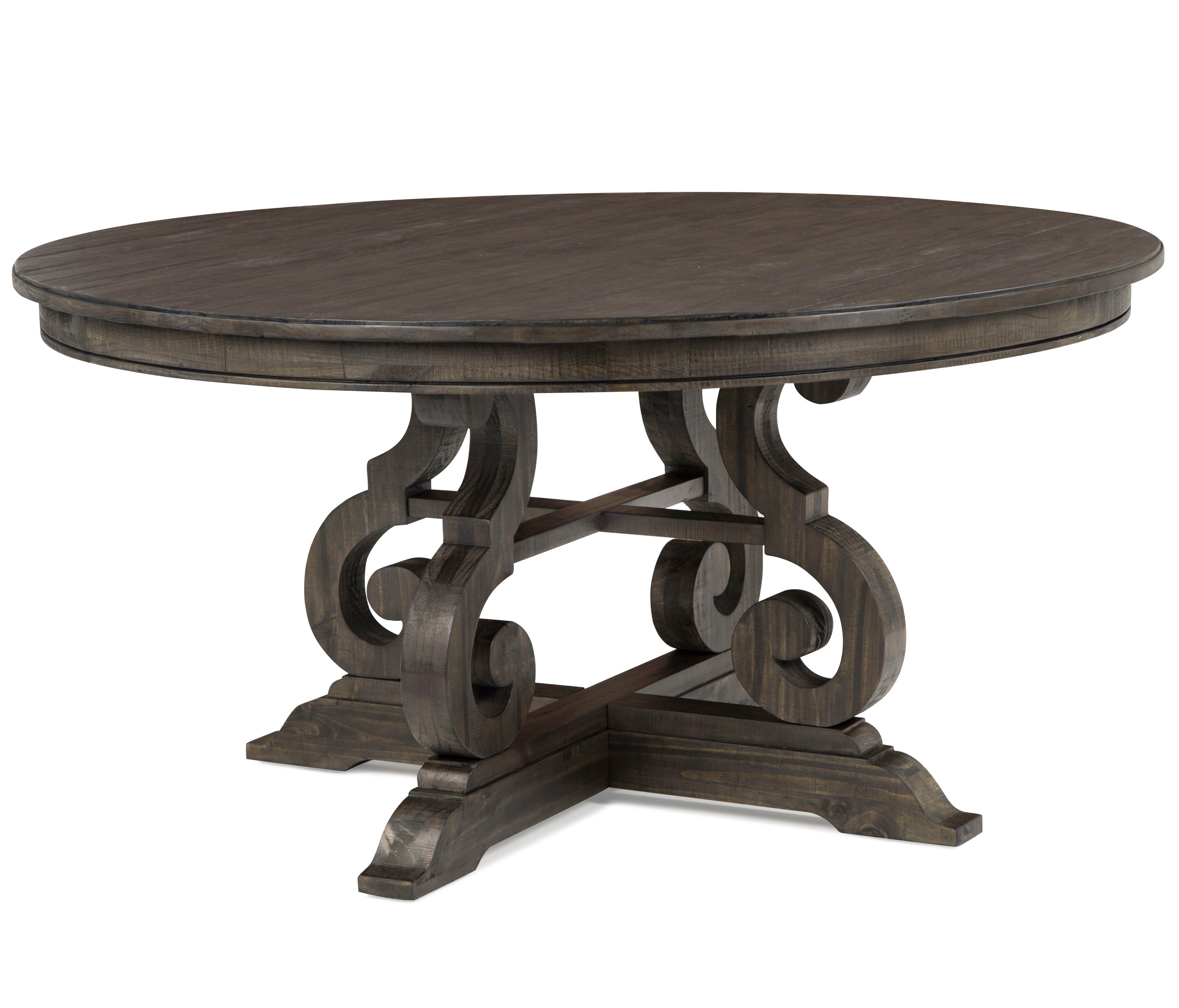 Bellamy Round Dining Table - 42 Inch Modern Wood Kitchen Table for 4-6 People, Perfect for Small Spaces, Breakfast Nook & Cozy Family Meals