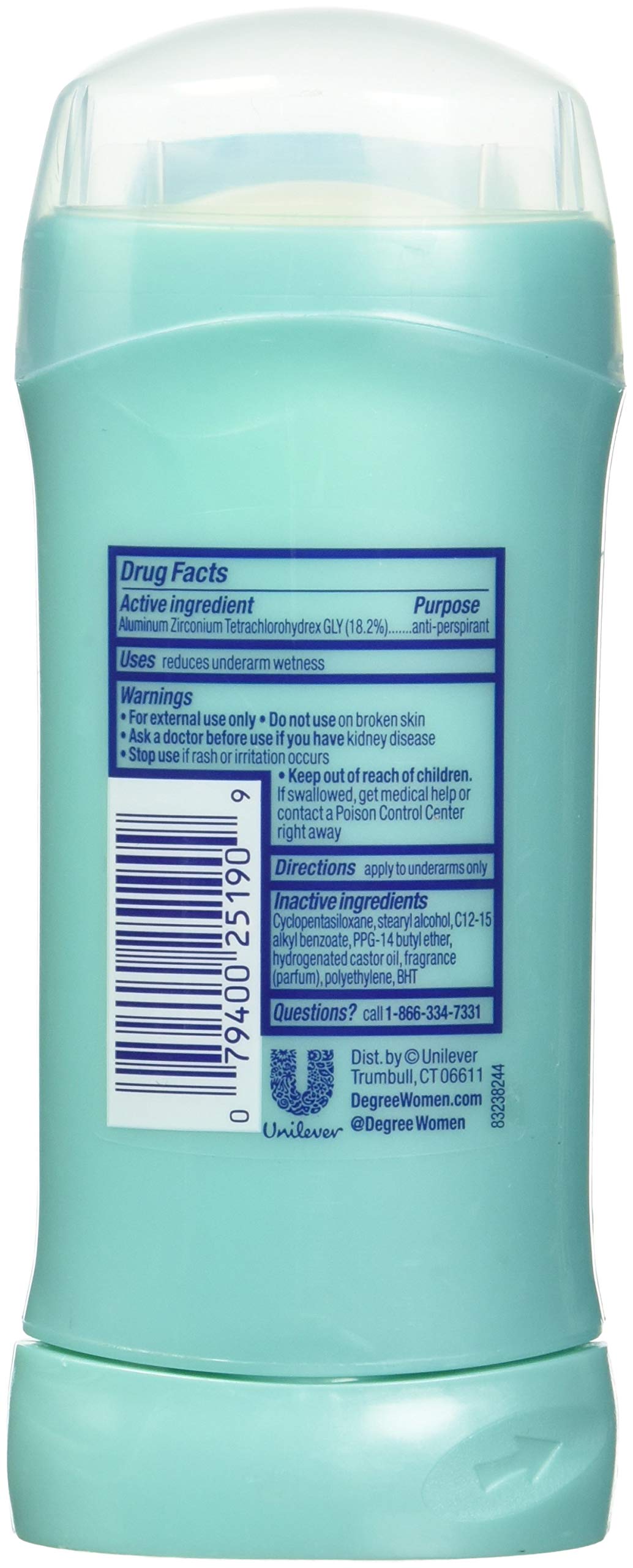 Degree Men's Invisible Solid Antiperspirant & Deodorant, Shower Clean Scent, 2-Pack (5.2 oz) - Long-Lasting Protection for Active Lifestyles & Gym Sessions