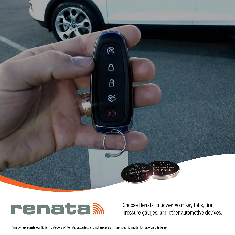 Renata CR1025 3V Lithium Coin Cell Batteries (5-Pack) - Long-Lasting Power for Watches, Calculators & Key Fobs