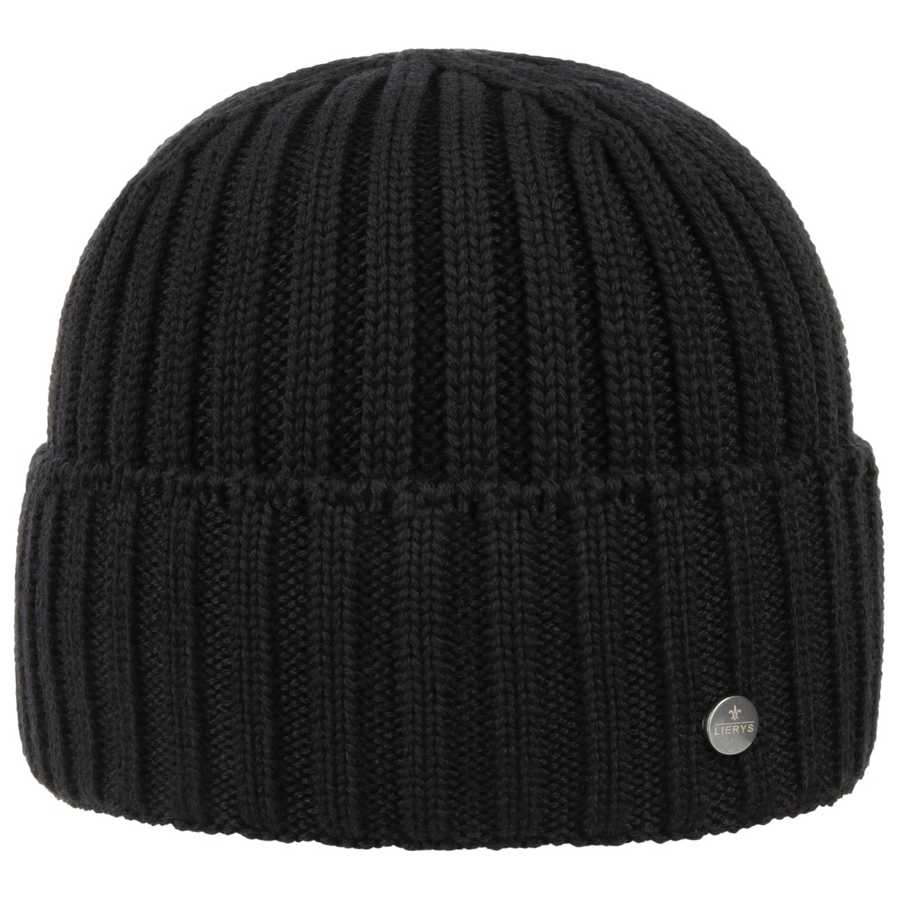 Lierys Merino Wool Rib Knit Beanie - Soft Winter Hat for Men & Women - Perfect for Skiing, Hiking & Cold Weather Activities