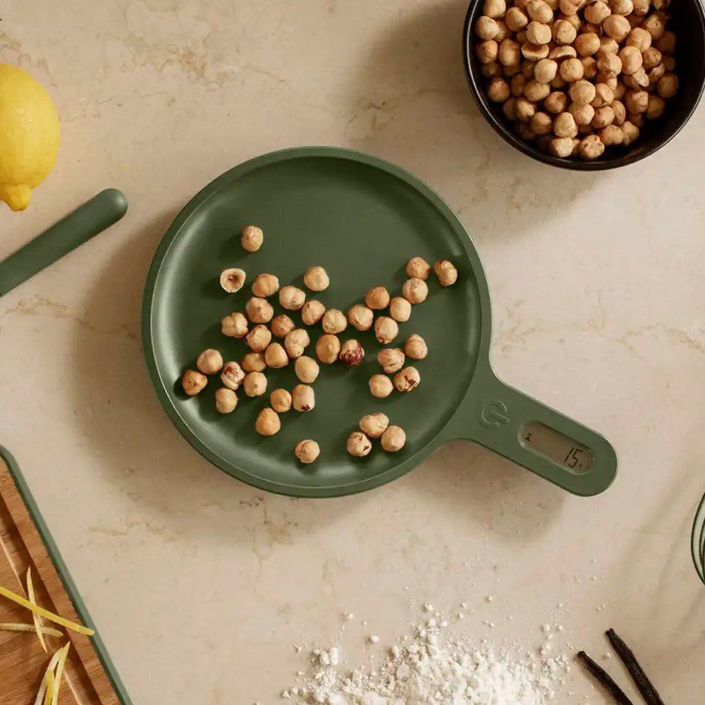EVA SOLO Green Digital Kitchen Scale - Precise Food Weighing for Baking, Cooking & Meal Prep | Eco-Friendly & Stylish Design for Modern Kitchens