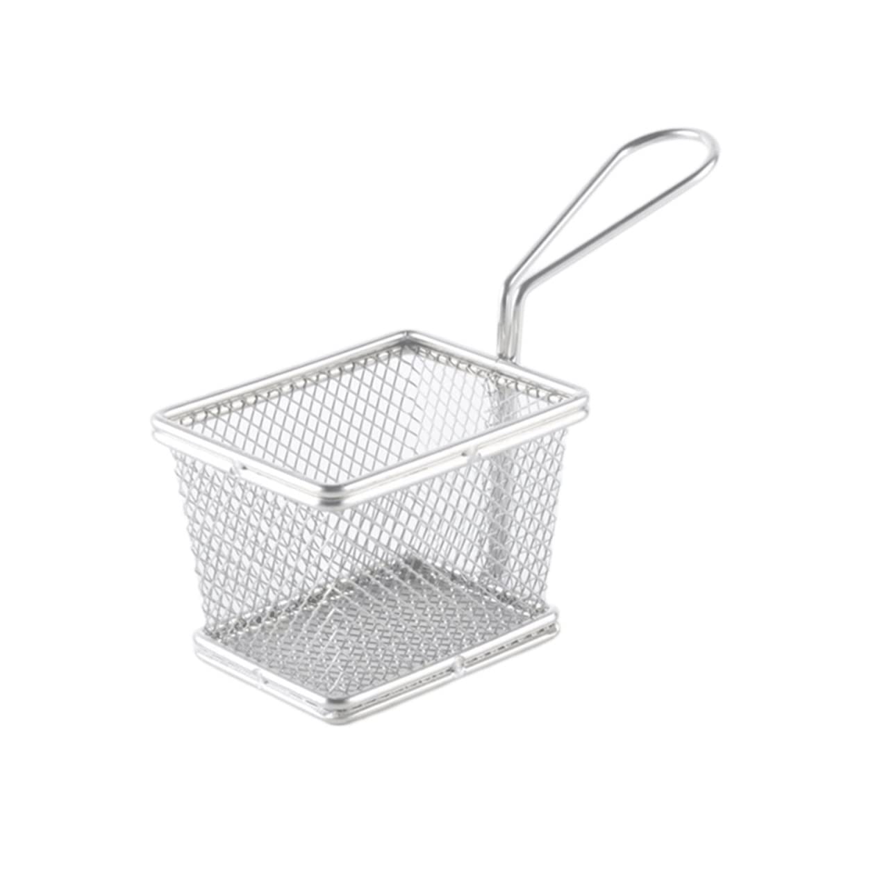 Stainless Steel Fry Basket - Heavy Duty Frying Net for French Fries, Snacks & More - Restaurant & Home Kitchen Strainer Filter Spoon - Perfect for Deep Frying, Draining Oil (Color: 03)