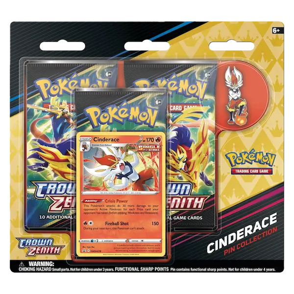 Pokemon Crown Zenith 3 Pack Blister - Premium Trading Card Collection for Collectors & Players - Perfect for Battles, Gifts & Display